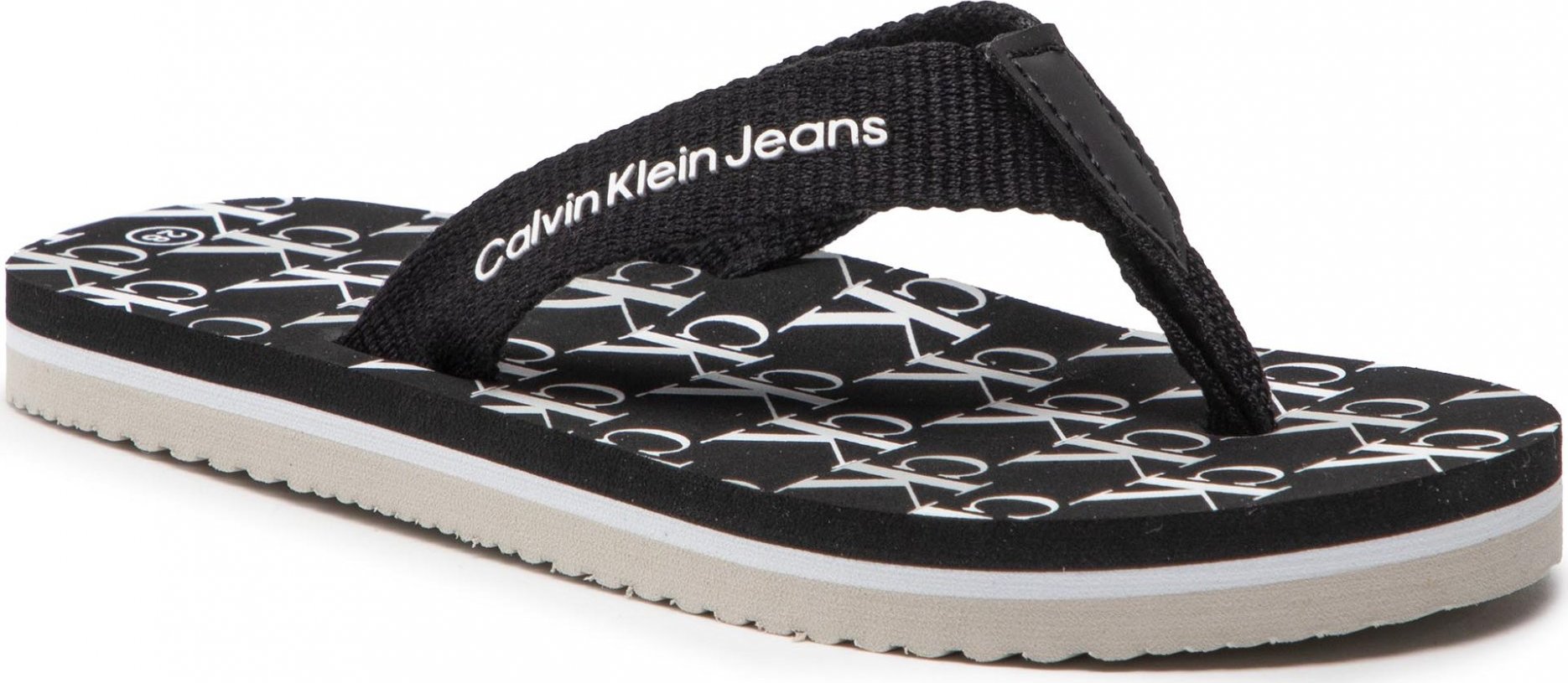 Calvin Klein Jeans Logo Print Flip Flop V3X8-80156-0058 M