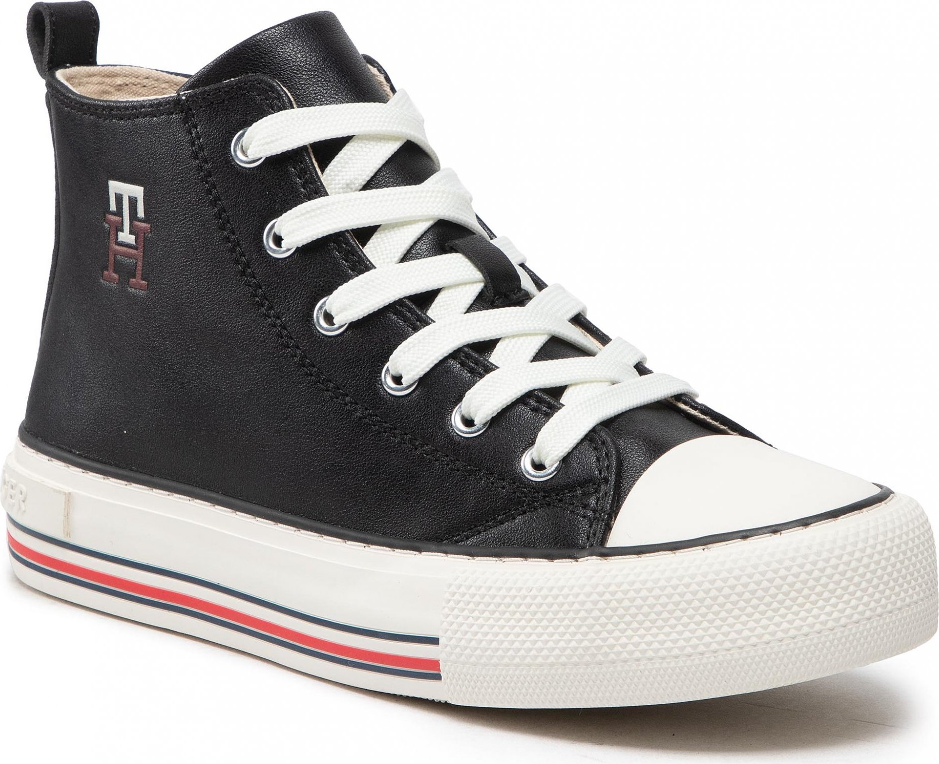 Tommy Hilfiger High Top Lace Up Sneaker T3A9-32288-1355 S