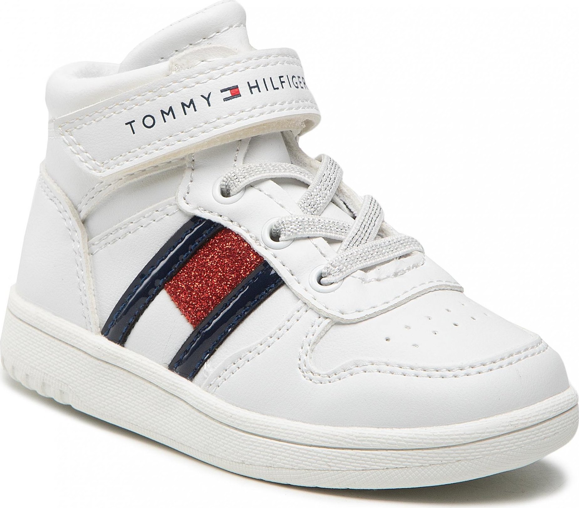 Tommy Hilfiger High Top Lace-Up/Velcro Sneaker T3A9-32330-1438 M