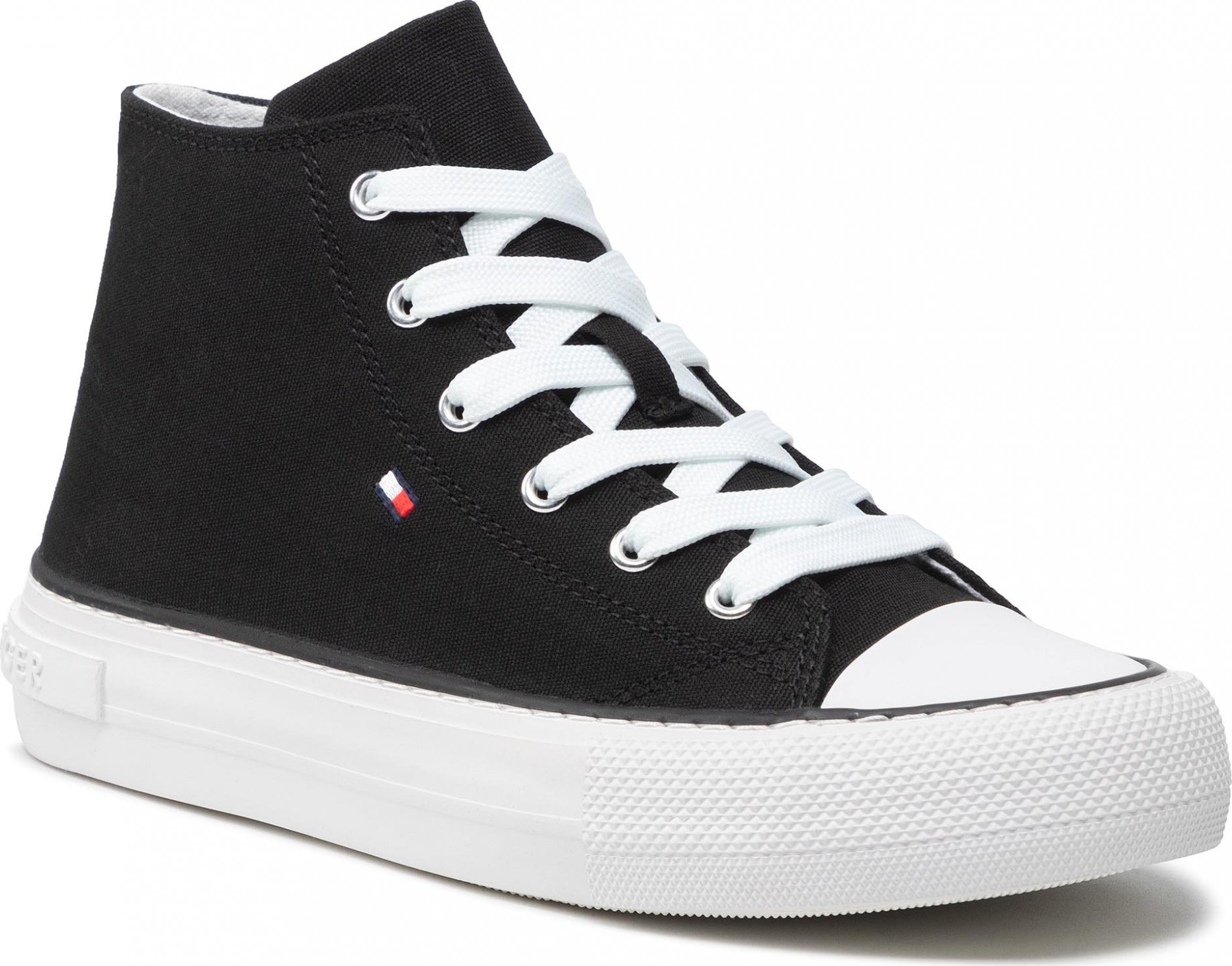 Tommy Hilfiger High Top Lace-Up Sneaker T3A4-32119-0890 S