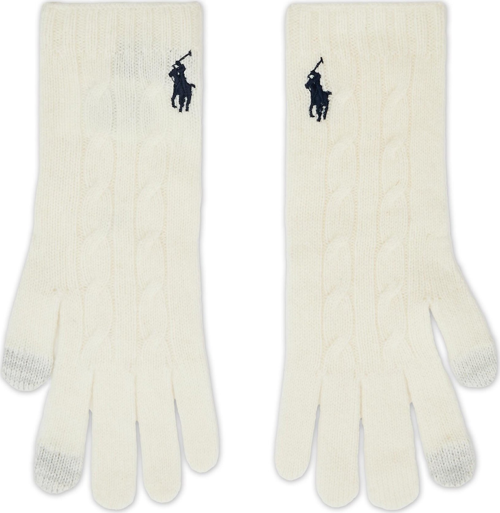 Dámske rukavice Polo Ralph Lauren 455907236003 Cream