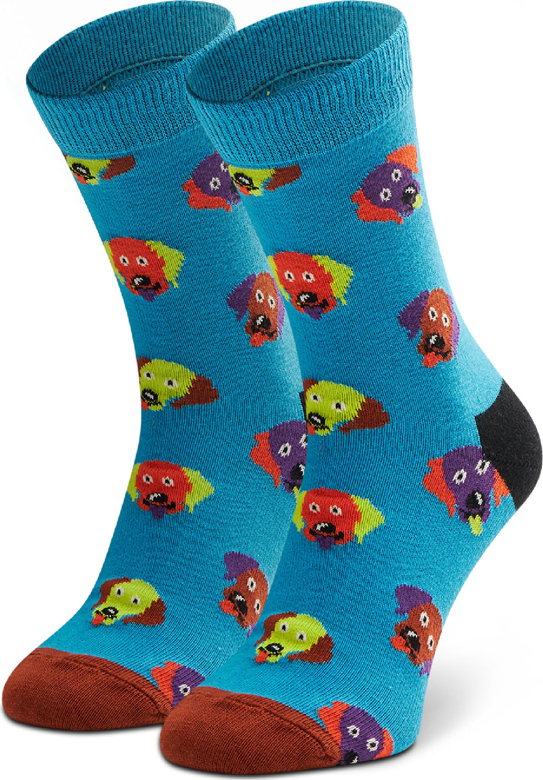 Vysoké detské ponožky Happy Socks KDOG01-6300 Modrá