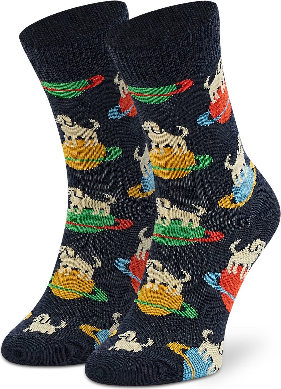 Vysoké detské ponožky Happy Socks KLAI01-6500 Tmavomodrá