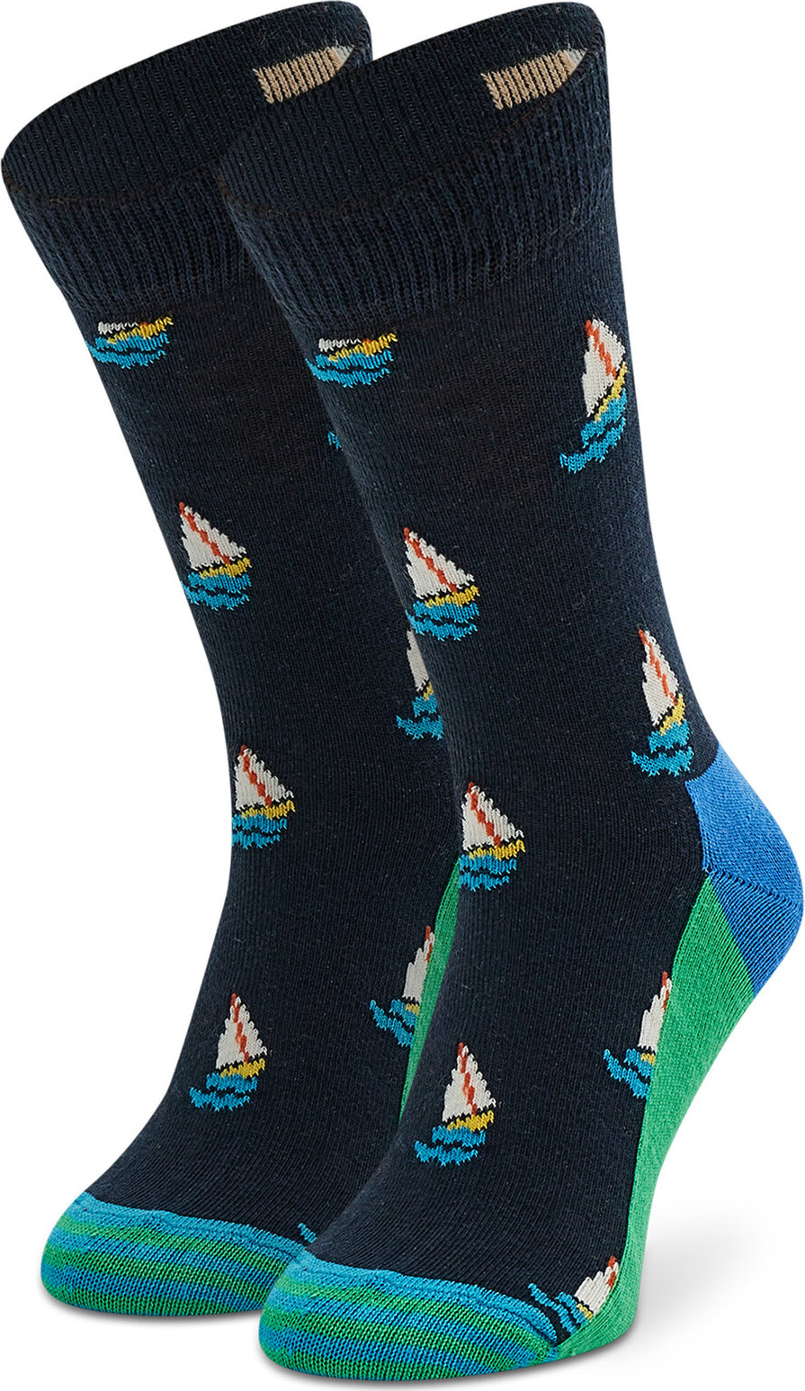 Vysoké detské ponožky Happy Socks KSAI01-6500 Tmavomodrá