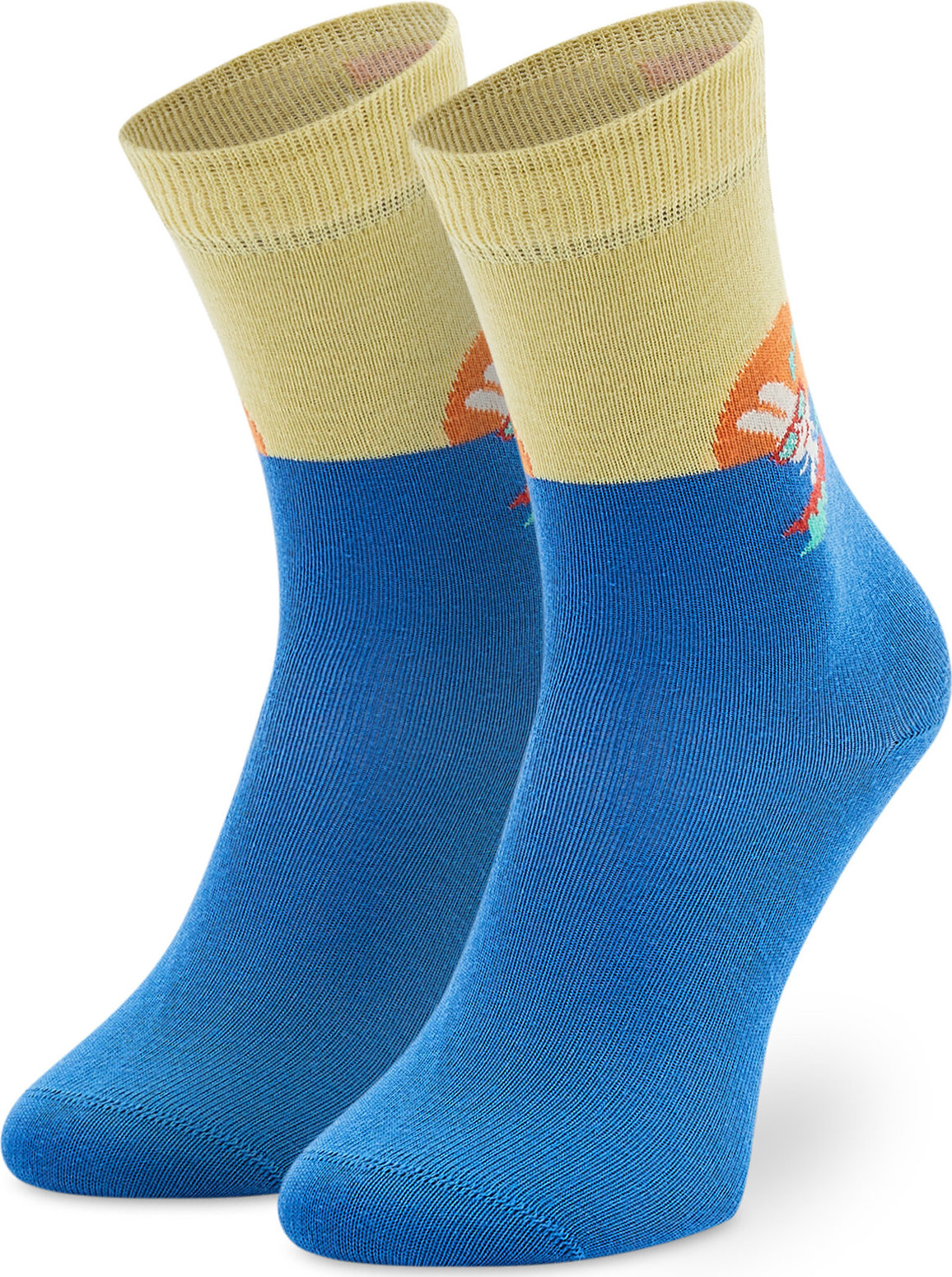 Vysoké detské ponožky Happy Socks KSFB01-6300 Modrá