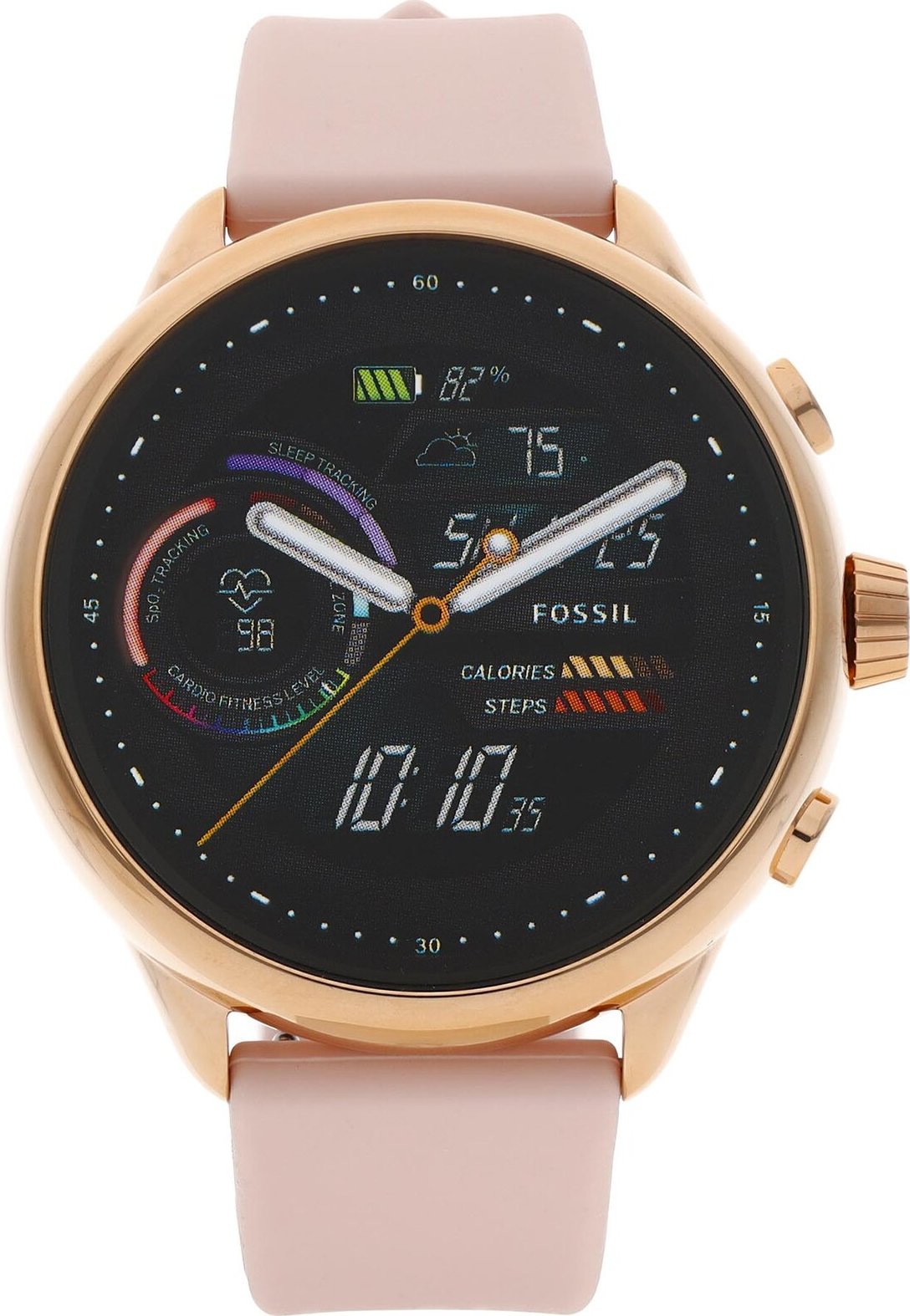 Chytré hodinky Fossil Wellness Edition FTW4071 Blush Silicone