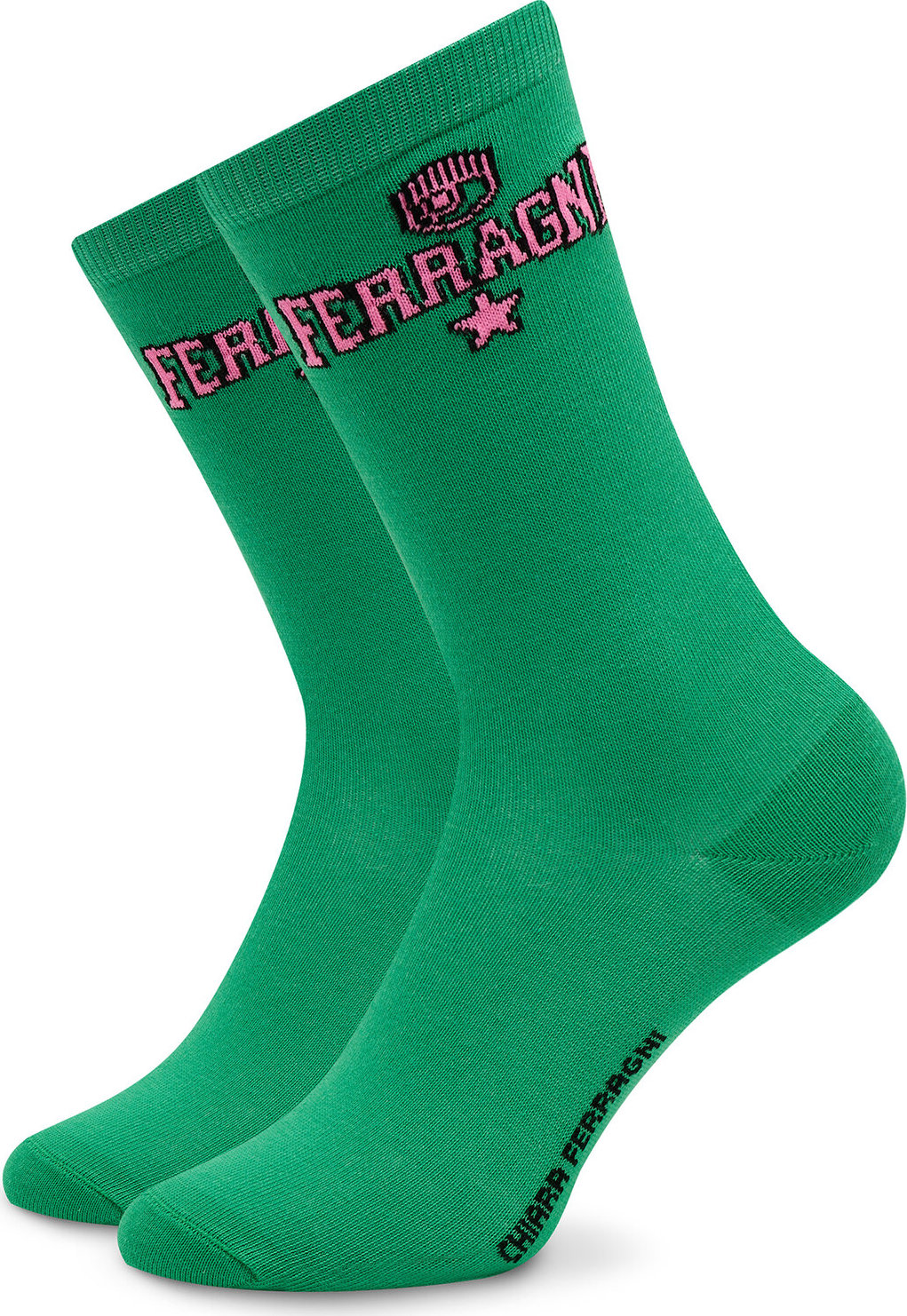Dámské klasické ponožky Chiara Ferragni 74SB0J04 Bright Green