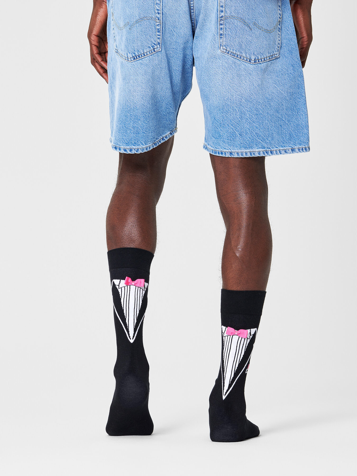 Dámské klasické ponožky Happy Socks MAR01-9100 Černá