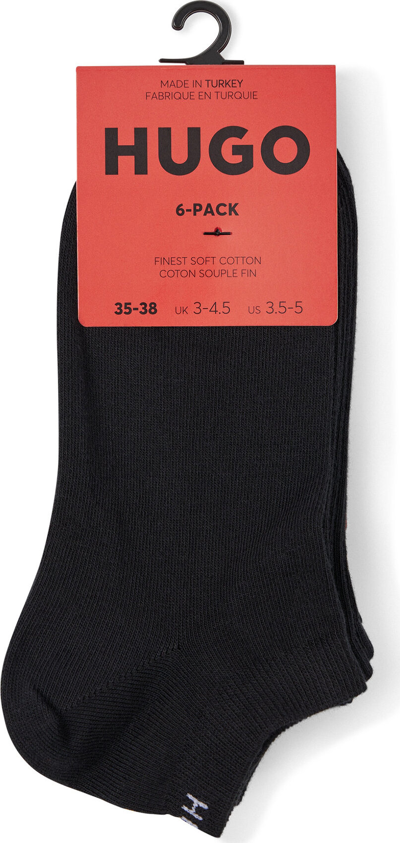 Dámské klasické ponožky Hugo 50483086 Black