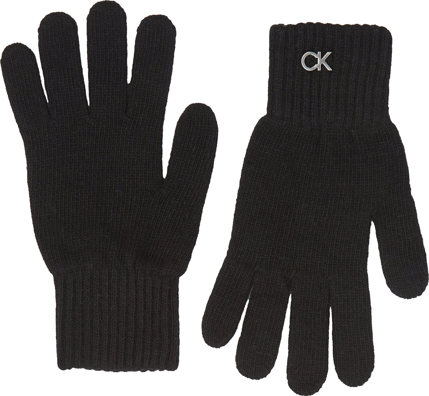 Dámske rukavice Calvin Klein Re-Lock Knit Gloves K60K611164 Ck Black BAX