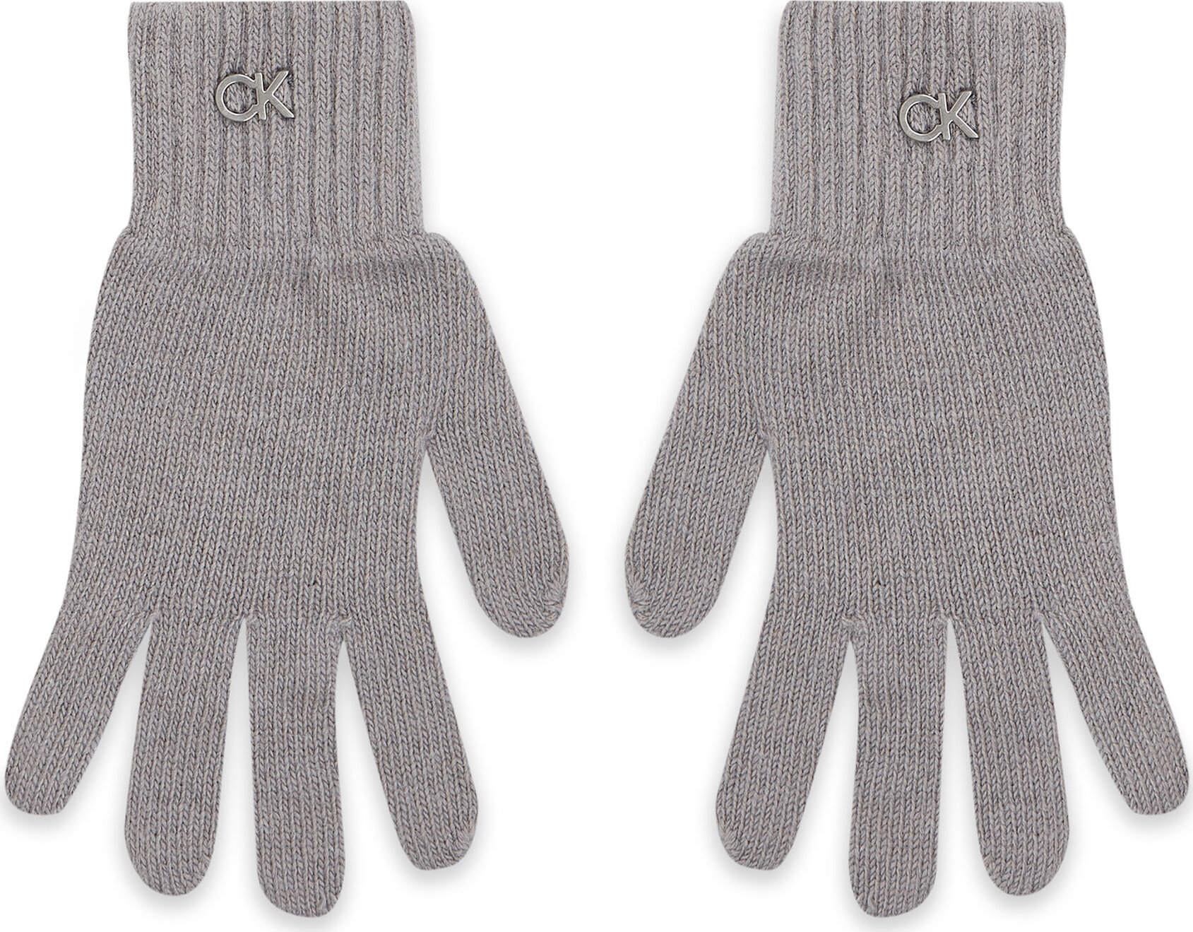 Dámske rukavice Calvin Klein Re-Lock Knit Gloves K60K611164 Mid Grey Heather P4A