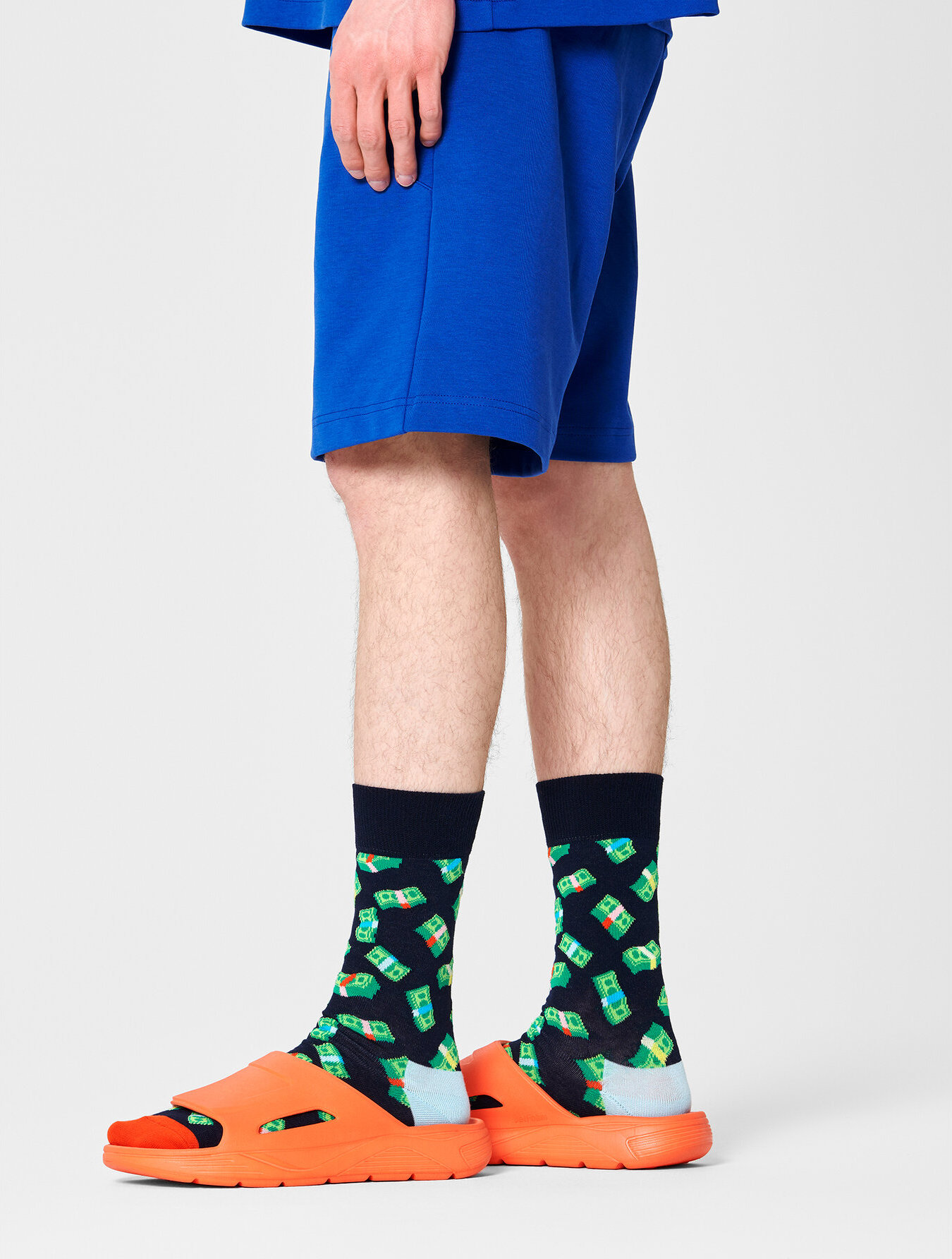 Klasické ponožky Unisex Happy Socks MNY01-6500 Tmavomodrá