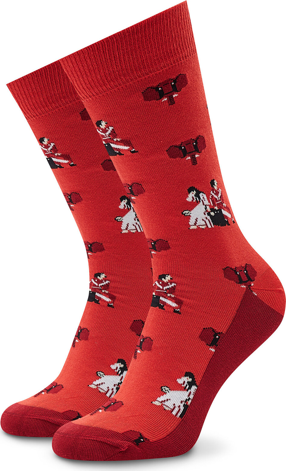 Klasické ponožky Unisex Stereo Socks Mammoth Červená
