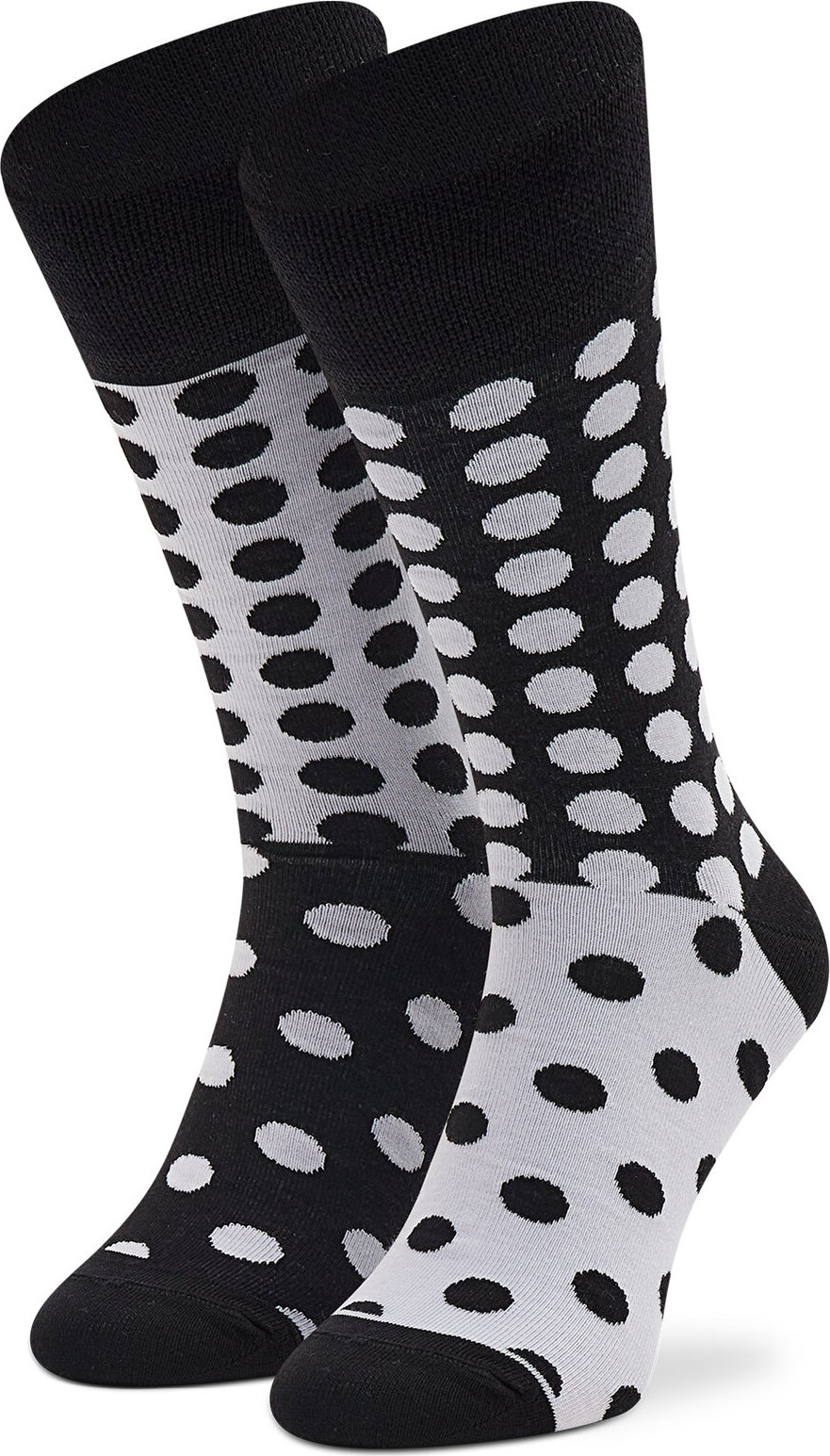 Klasické ponožky Unisex Todo Socks Grochy Black/White