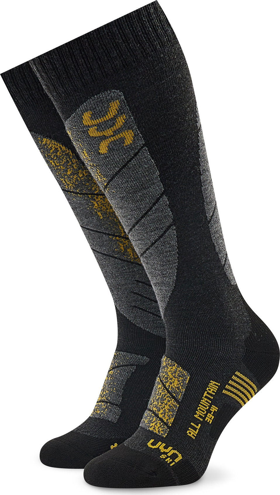 Lyžařské ponožky UYN S100041 Anthracite Melange/Yellow G726