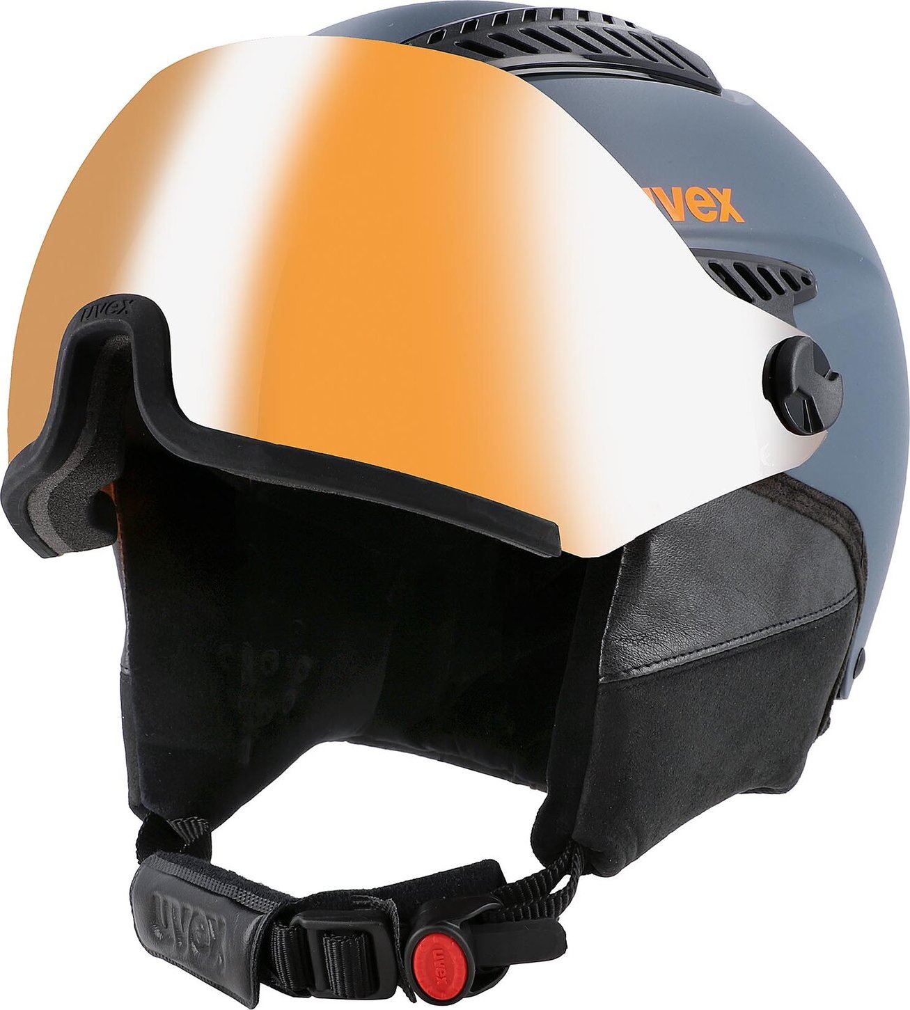 Lyžiarska helma Uvex Hlmt 600 Visor S5662363004 Dark Slate Orange Ma