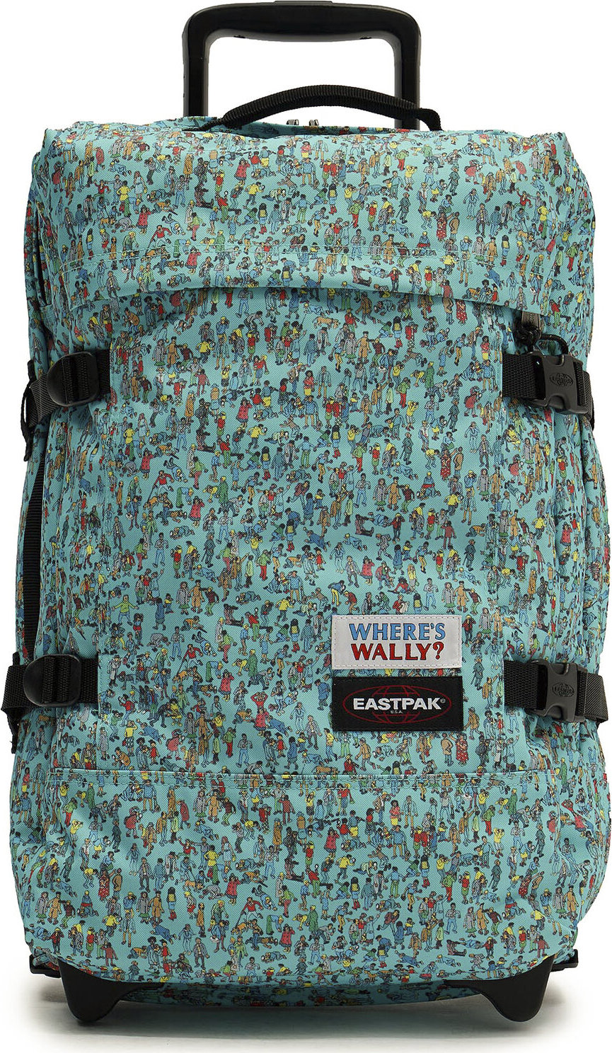 Malý textilný kufor Eastpak Tranverz S EK00061L Wally Pattern Blue 2E3