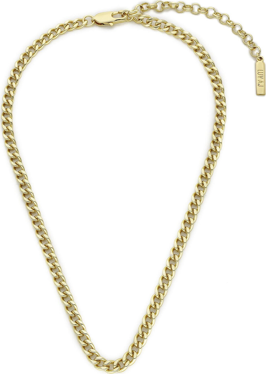 Náhrdelník Luv AJ Classiquw Skinny Curb Chain (5mm) CORE22-N-CSCC-G Gold