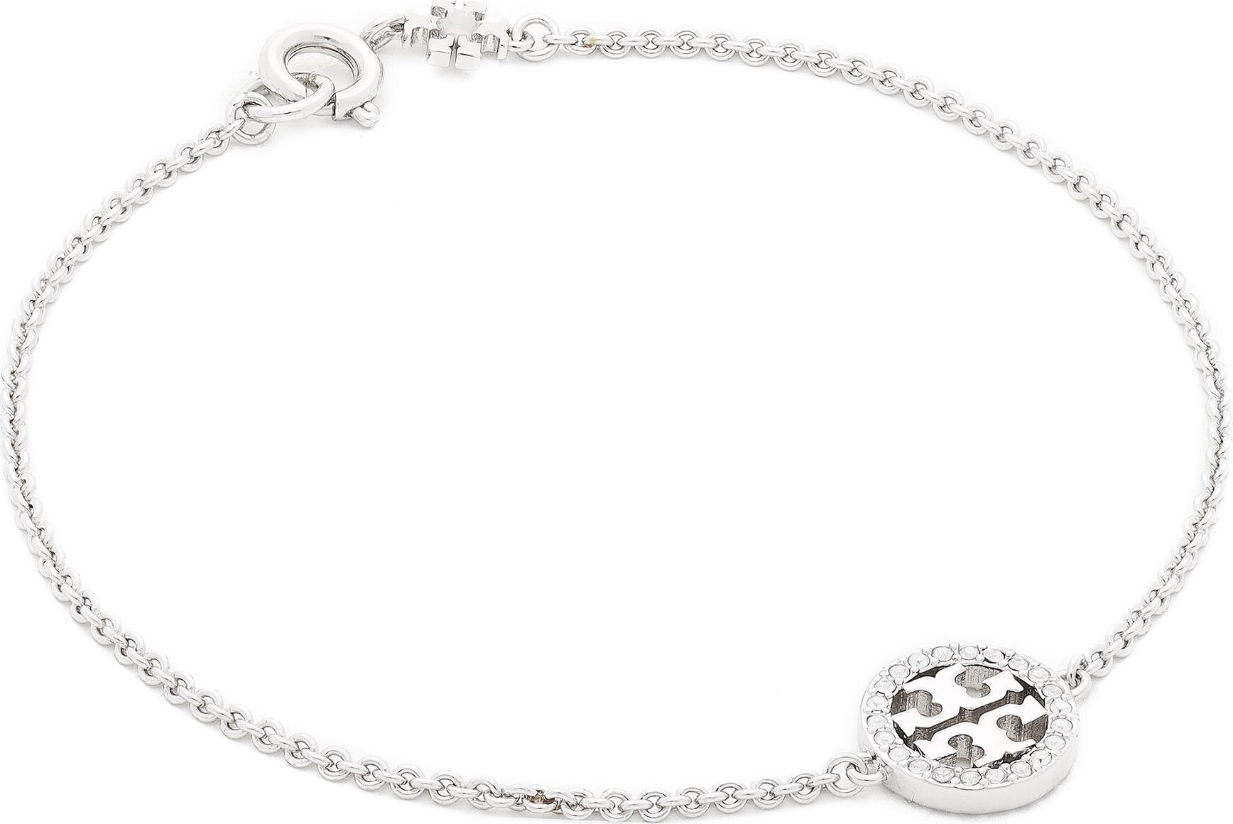Náramek Tory Burch Miller Pave Chain Bracelet Tory 80997 Silver/Crystal