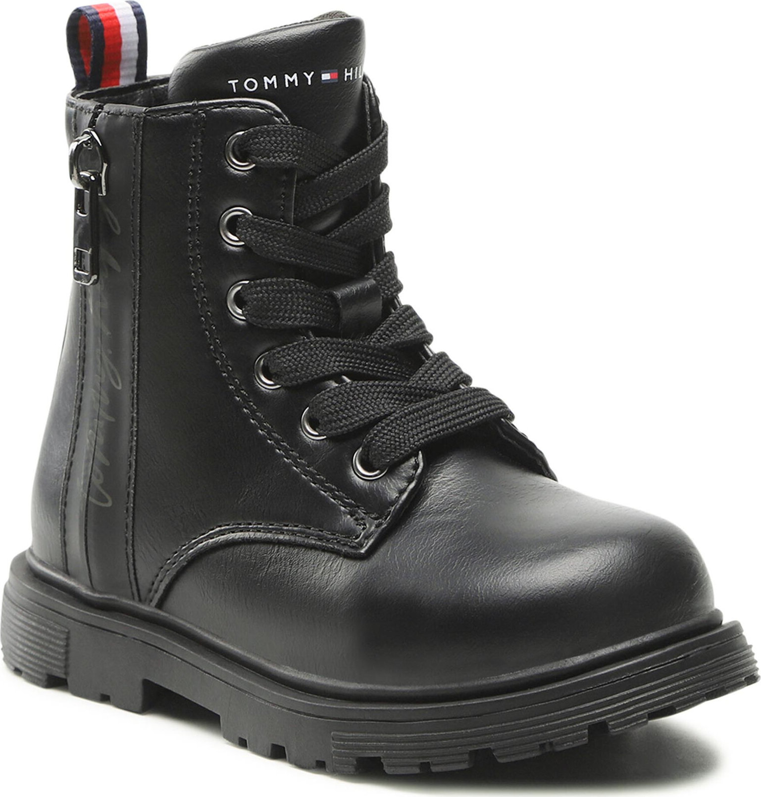 Outdoorová obuv Tommy Hilfiger Lace-Up Bootie T1A5-32370-1355 S Black 999