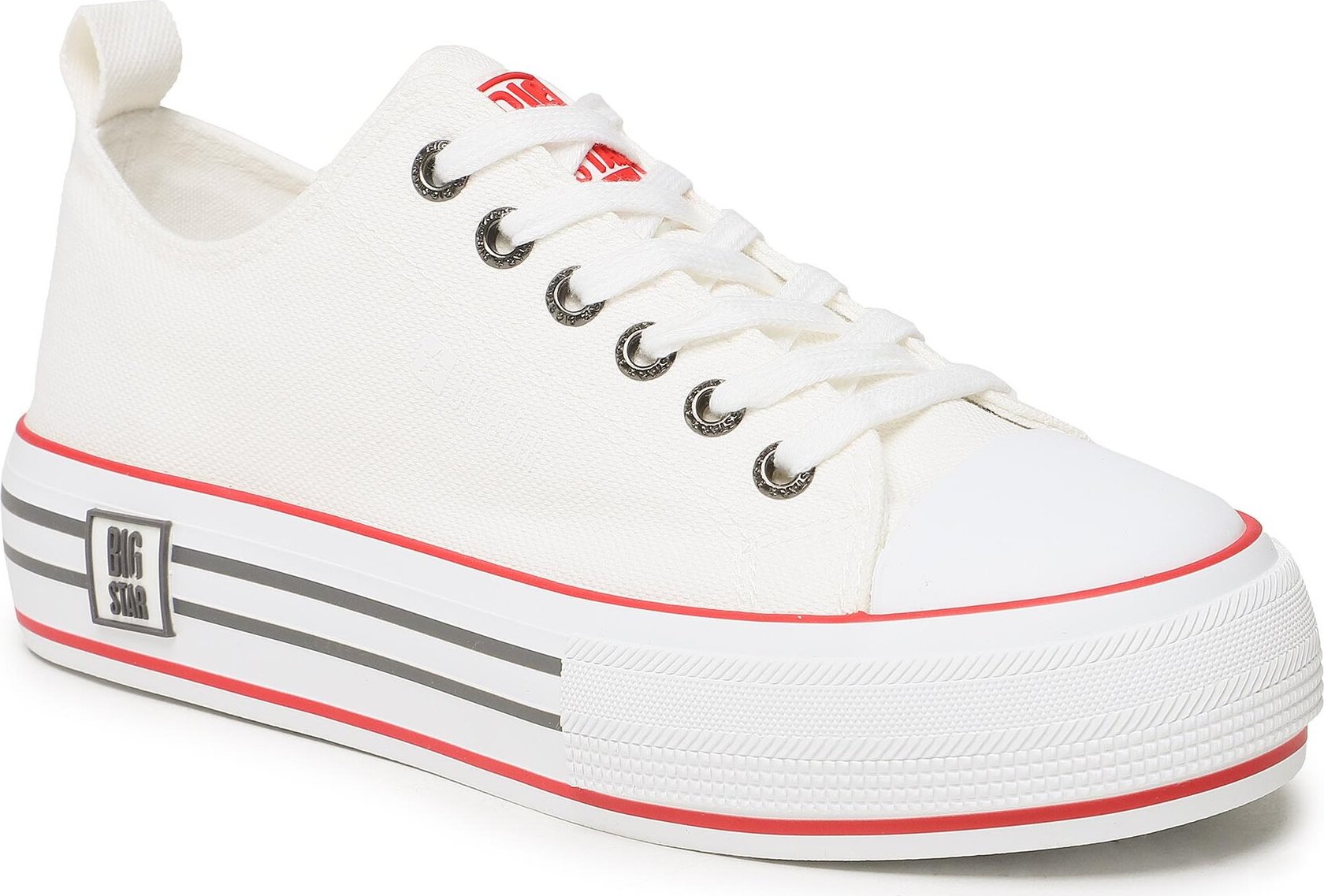 Plátenky Big Star Shoes LL274180 Whitte