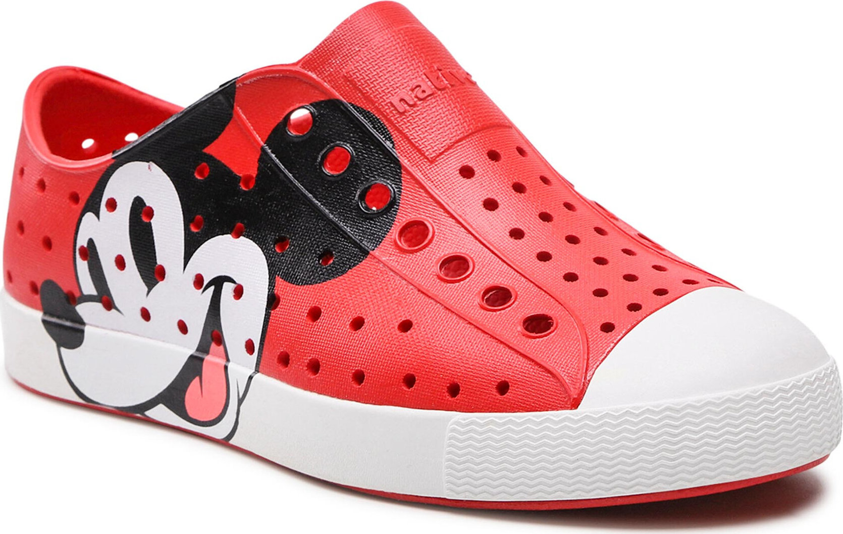 Plátenky Native Jefferson Print 12112001-6410 Torch Red/Shell White/Classic Mickey