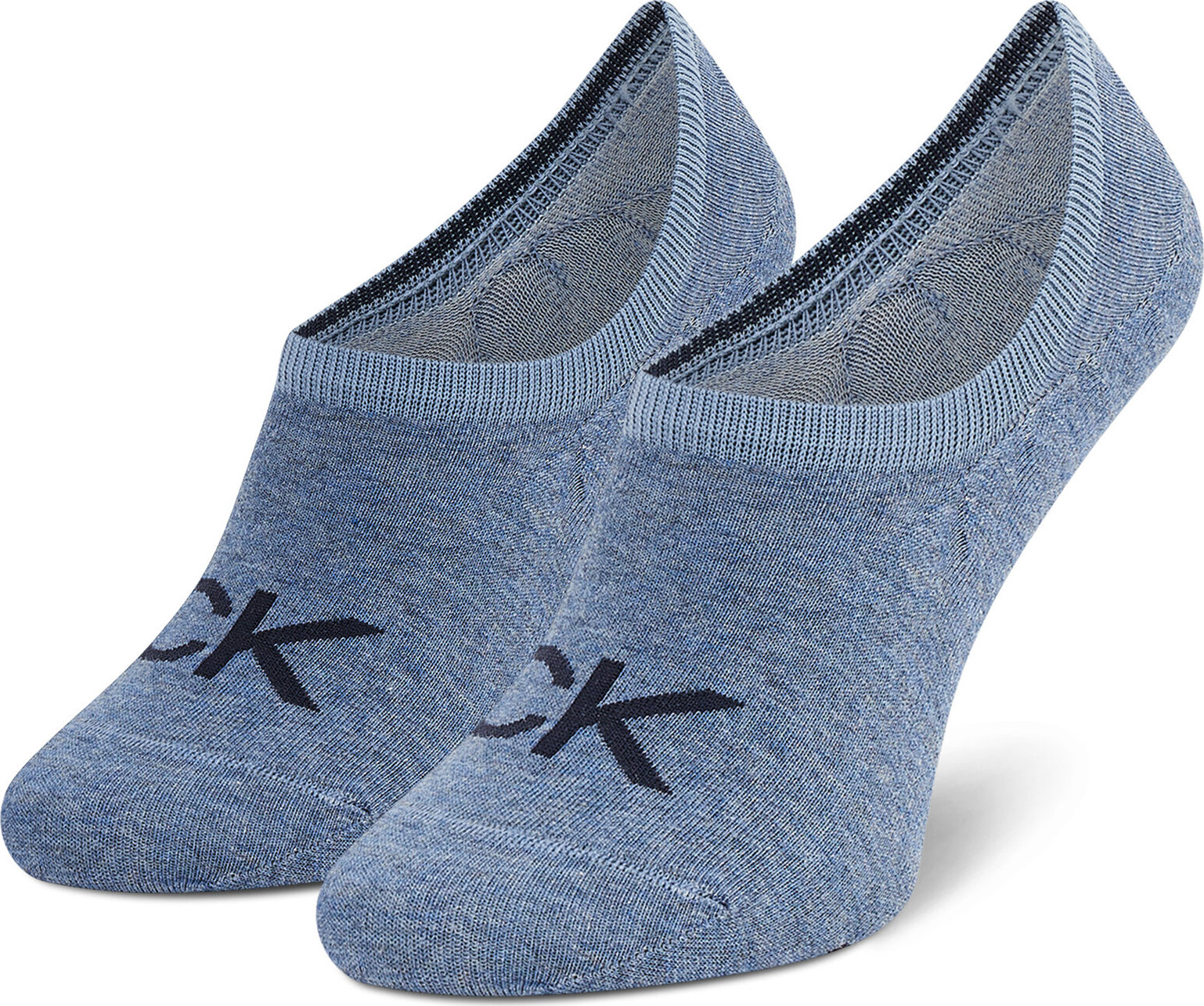 Ponožky Krátke Dámske Calvin Klein 701218773 Denim Melange 004