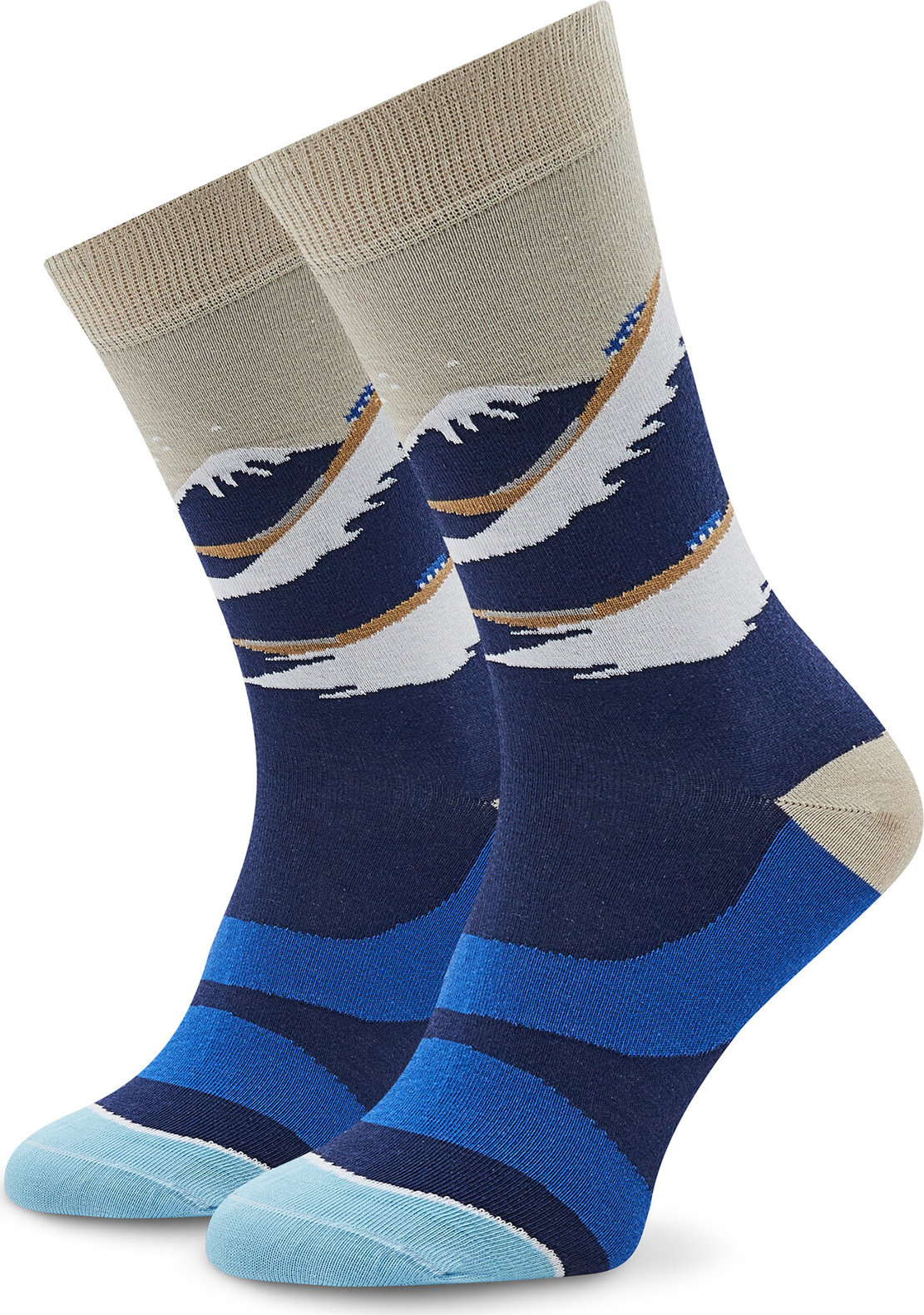 Ponožky Vysoké Unisex Curator Socks Wave Farebná