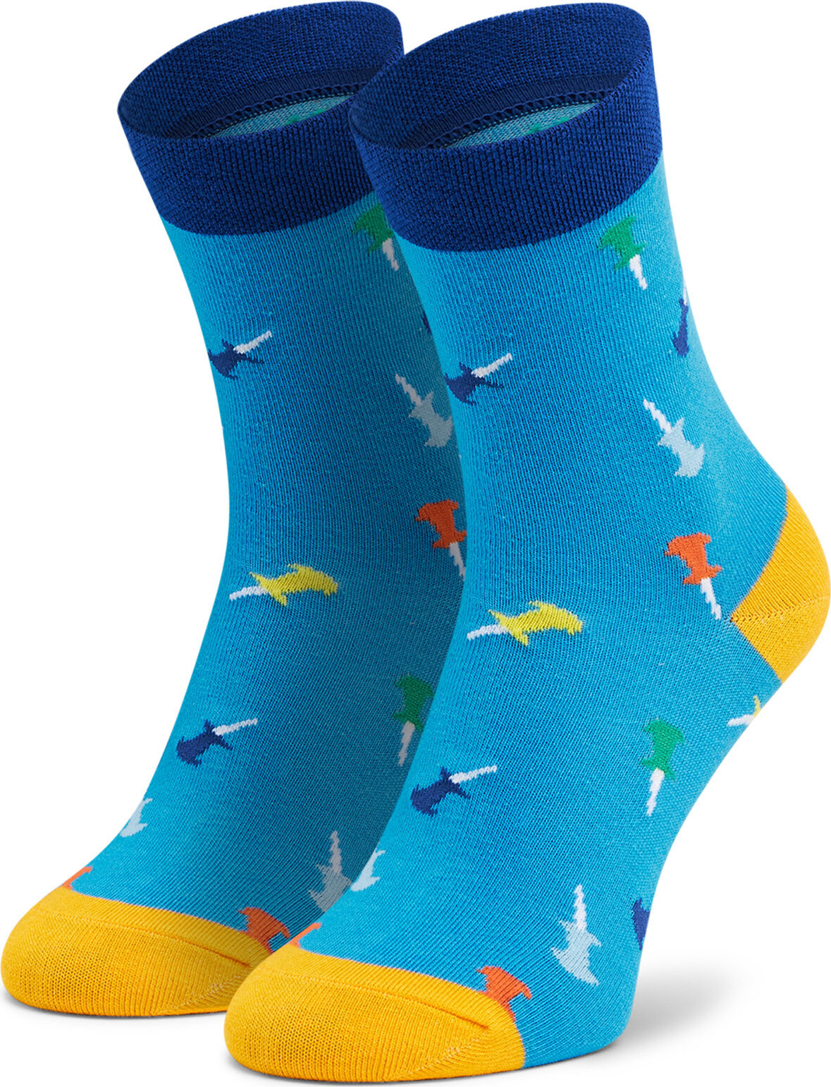 Ponožky Vysoké Unisex Dots Socks DTS-SX-427-N Modrá