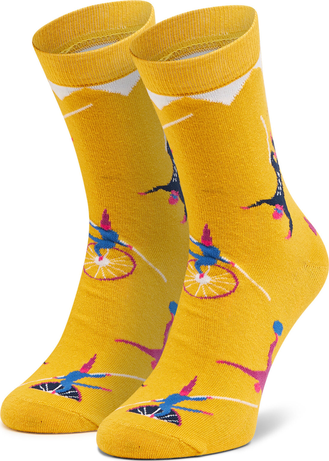 Ponožky Vysoké Unisex Dots Socks DTS-SX-441-Y Žltá