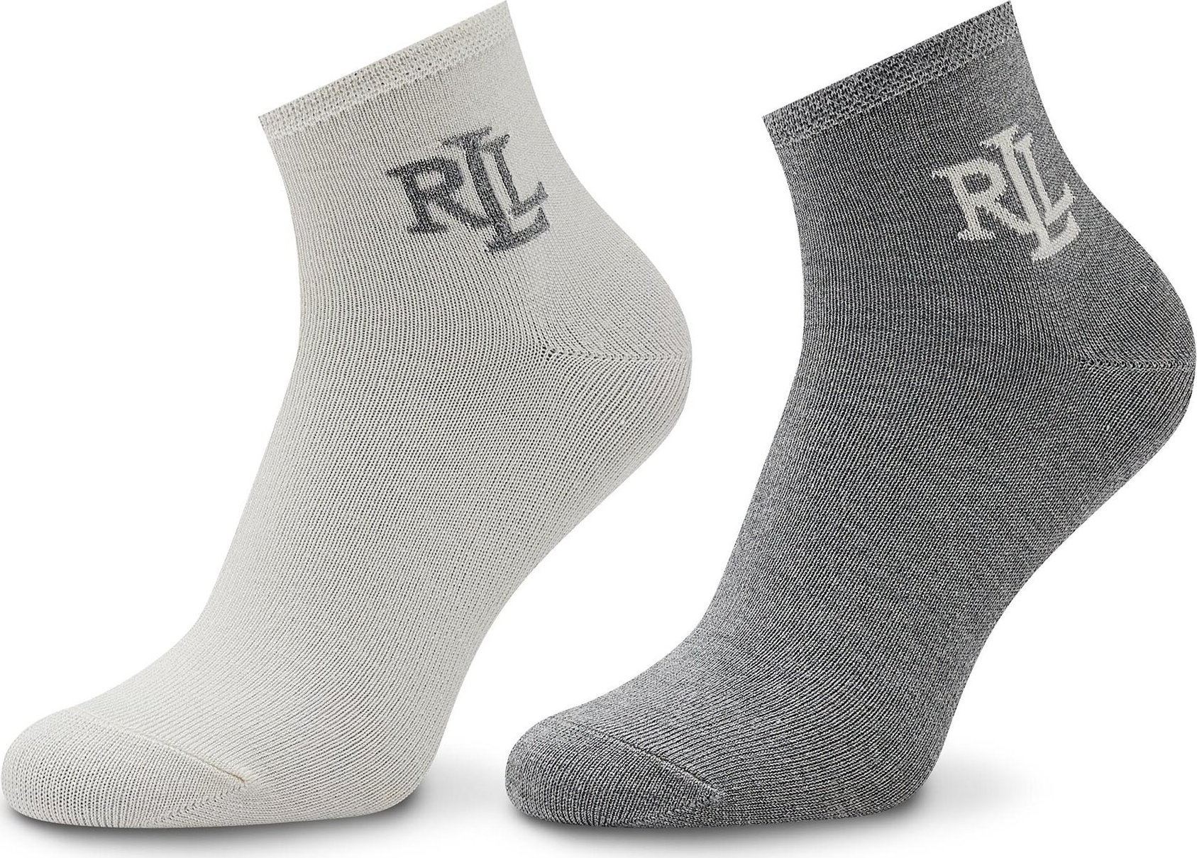 Sada 2 párů dámských vysokých ponožek Lauren Ralph Lauren 454897521003 Greyh