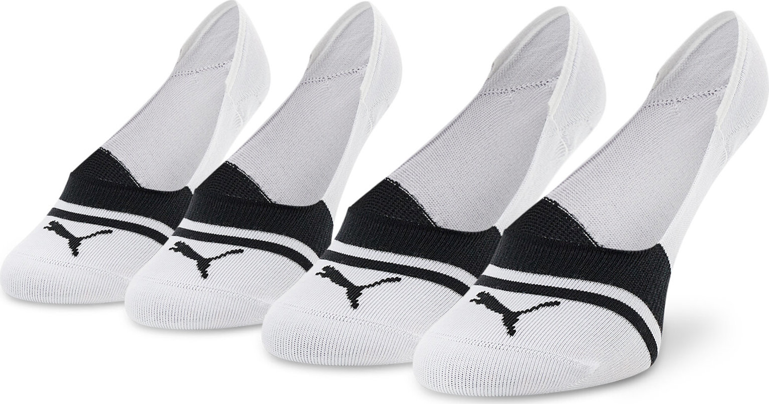 Sada 2 párů kotníkových ponožek unisex Puma 907976 02 White
