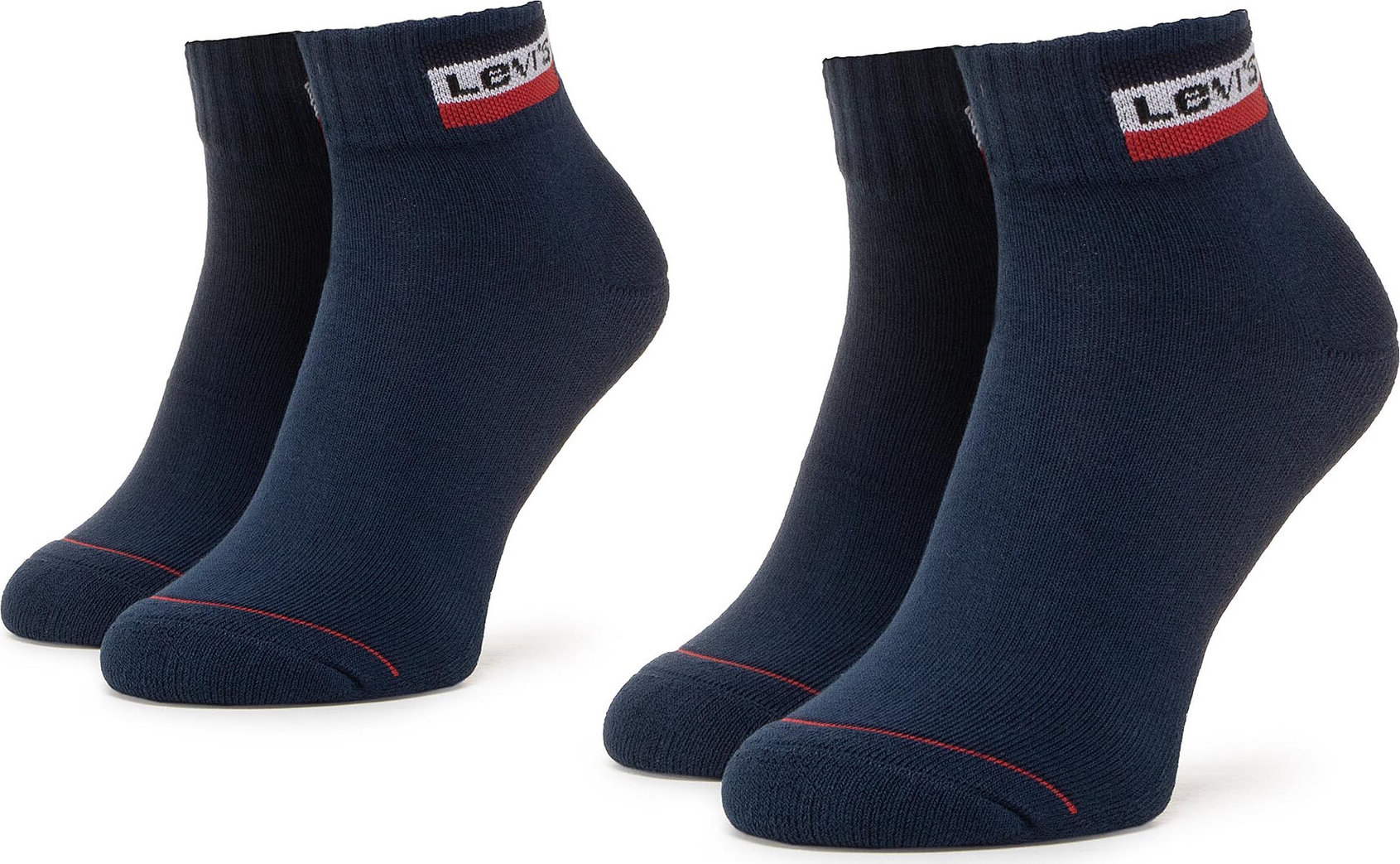 Sada 2 párů nízkých ponožek unisex Levi's® 37157-0147 Dress Blue