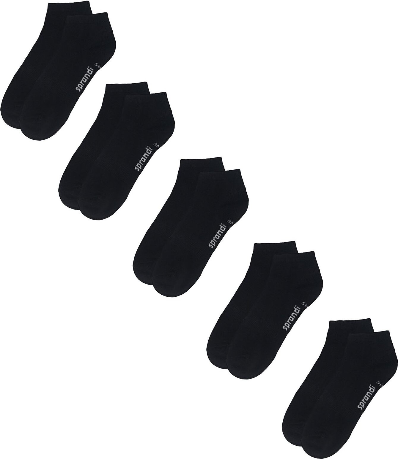 Sada 5 párů vysokých ponožek unisex Sprandi 0MB-001-AW23 (5-pack) Černá