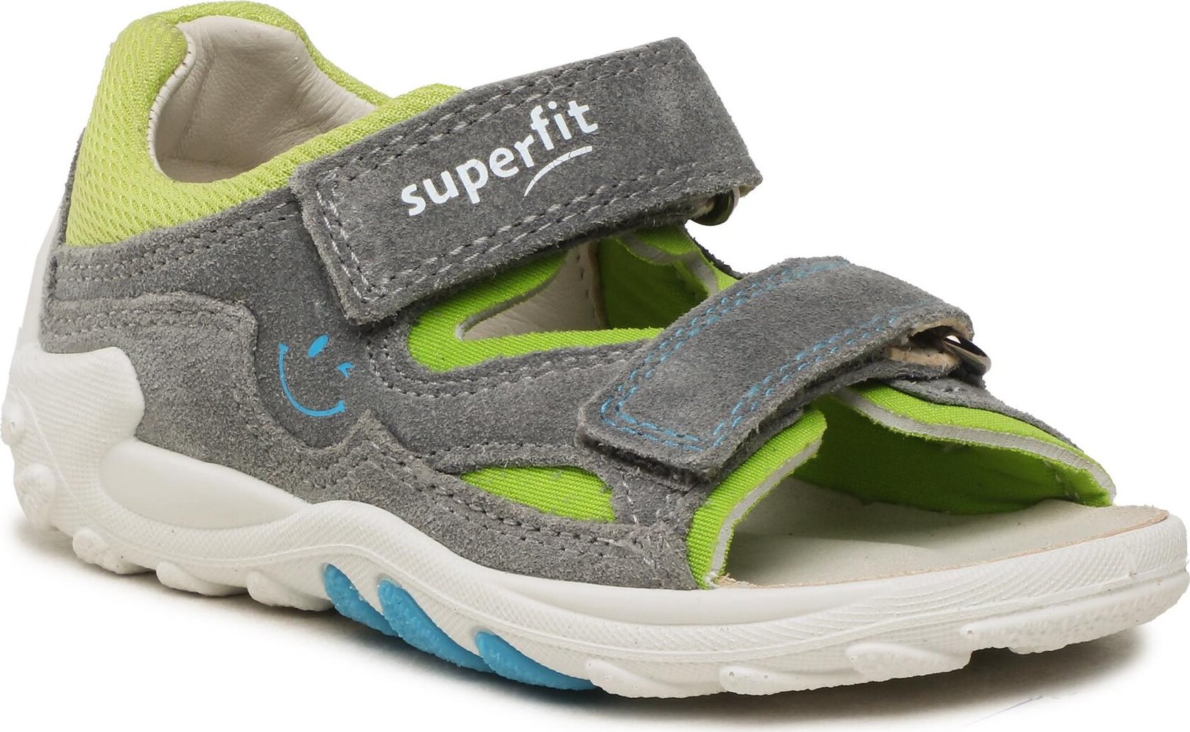 Sandály Superfit 1-000034-2500 D Lightgrey/Lightgreen
