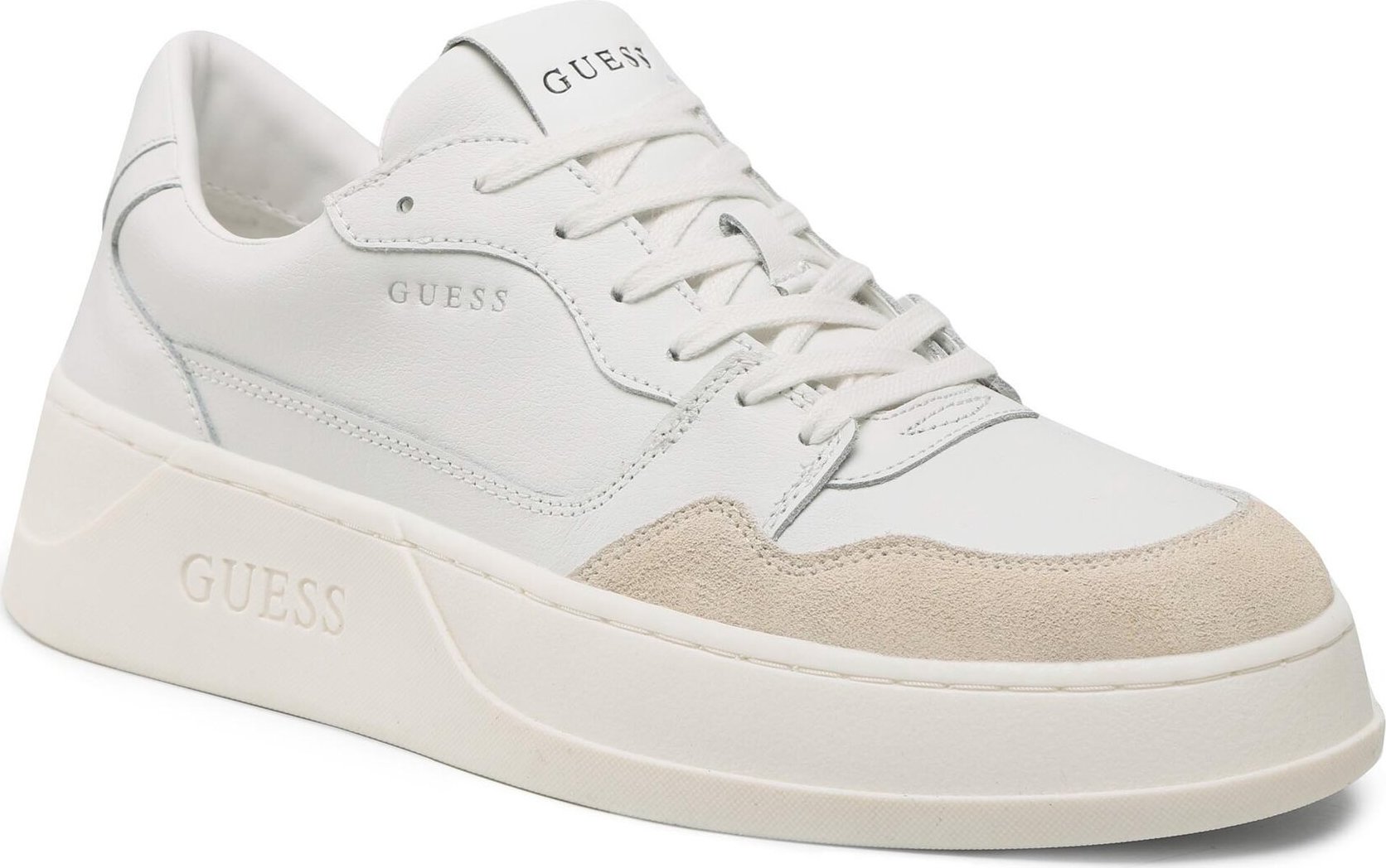 Sneakersy Guess Ciano FM5CIA LEA12 WHITE