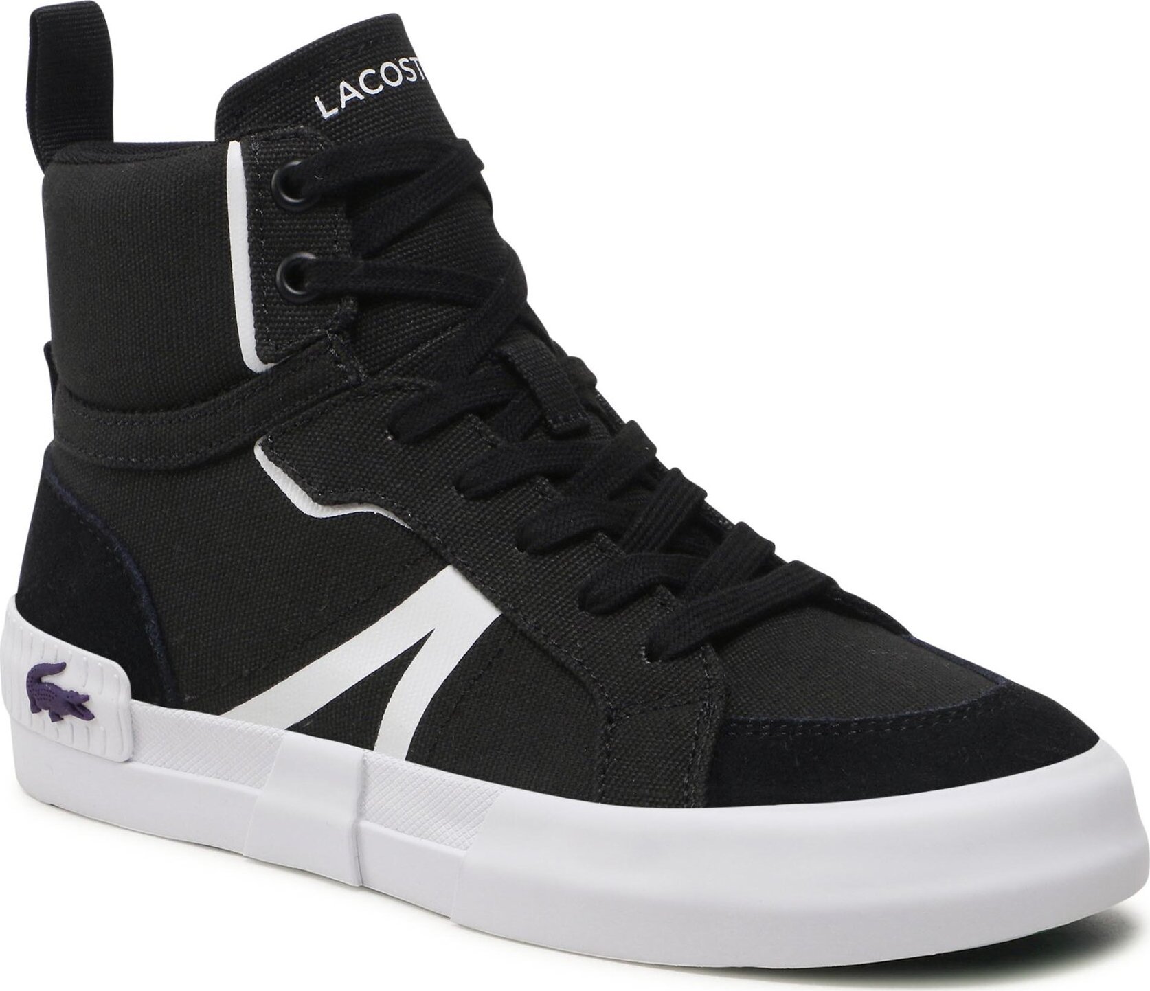 Sneakersy Lacoste L004 Mid 222 2 Sfa 744SFA0031312 Blk/Wht