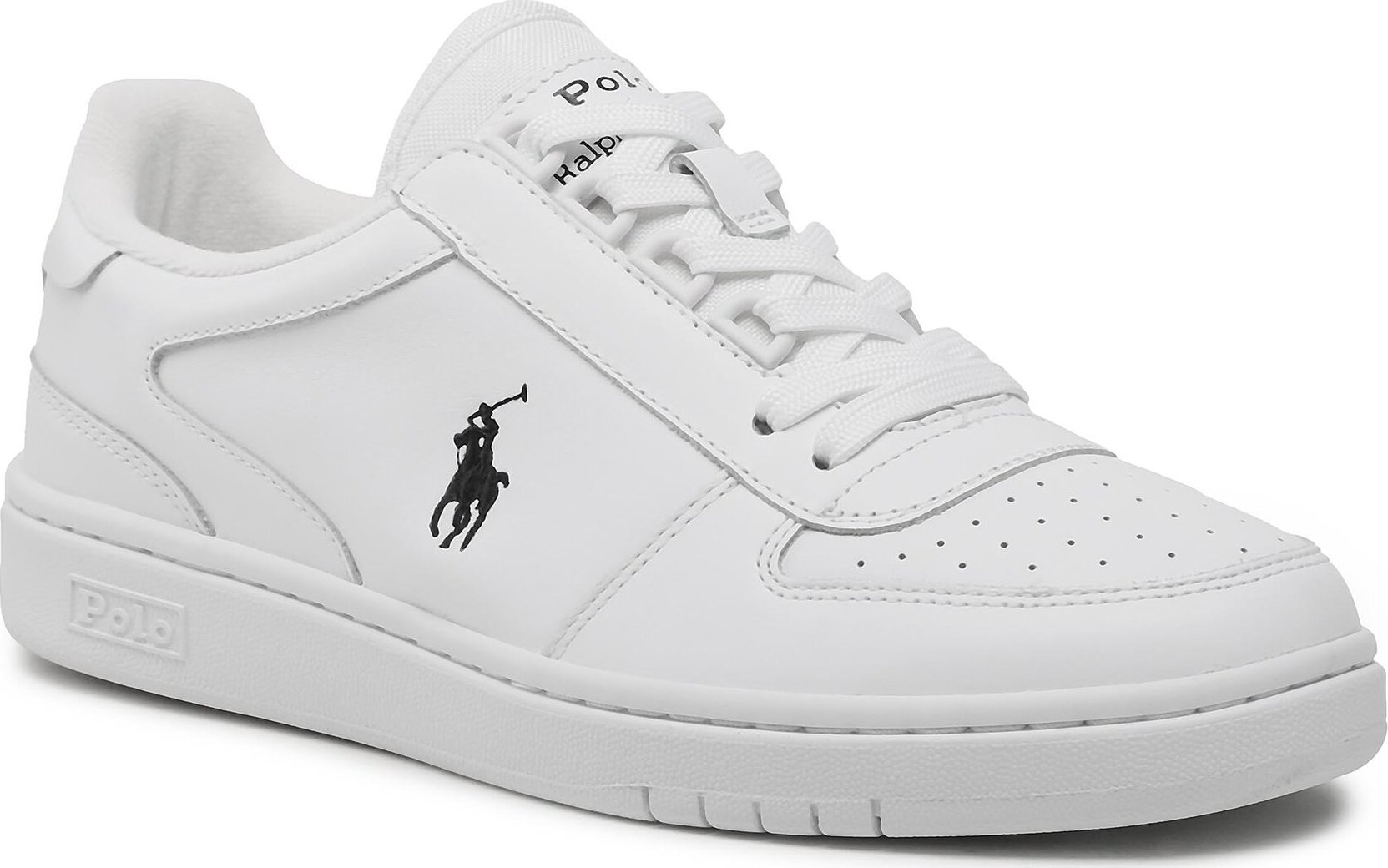 Sneakersy Polo Ralph Lauren Polo Crt Pp 809885817002 White/Black Pp