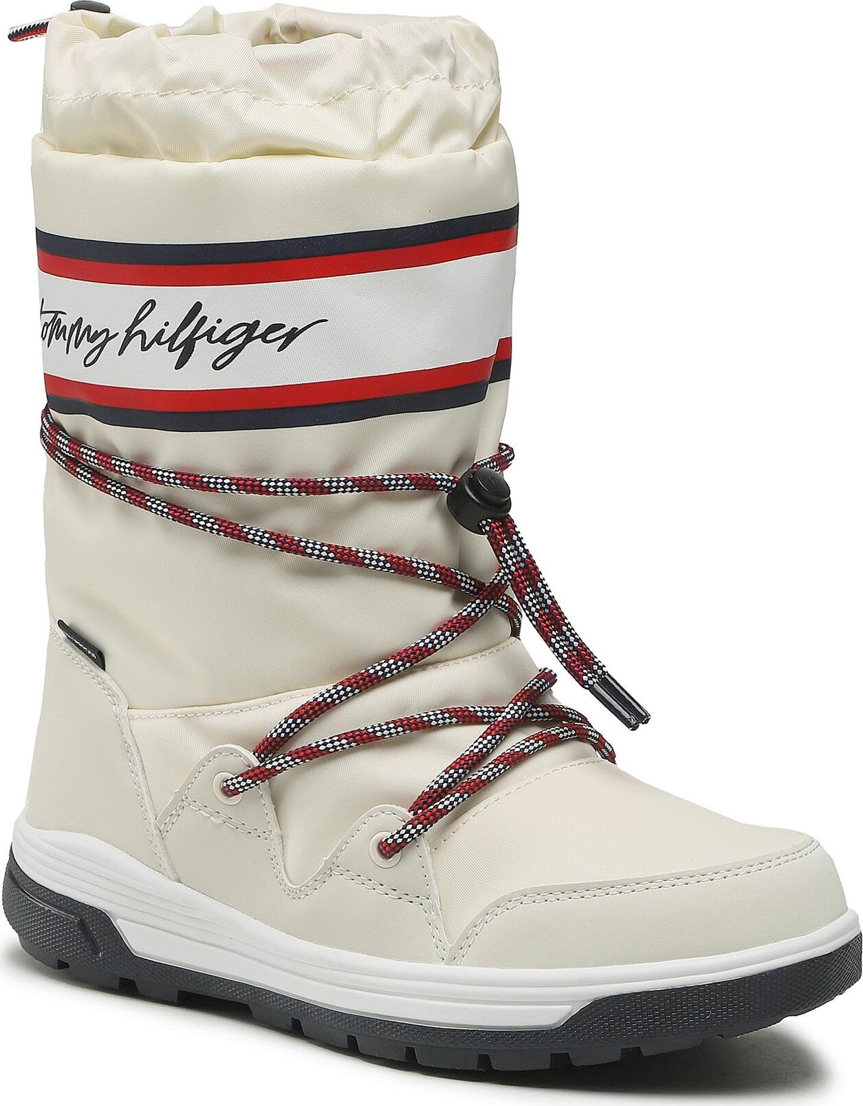 Snehule Tommy Hilfiger Snow Boot T3A6-32436-1485 S White 100