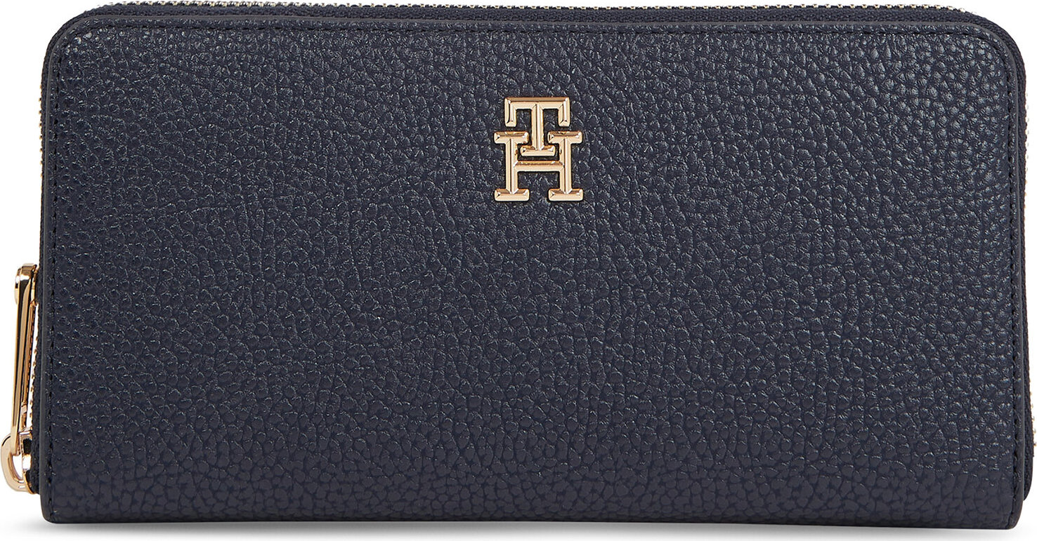 Veľká dámska peňaženka Tommy Hilfiger Emblem AW0AW15181 Space Blue DW6