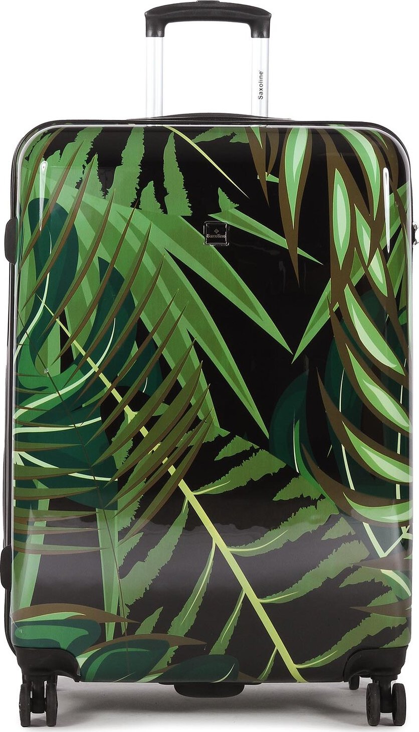 Velký tvrdý kufr Saxoline Sx Palm Leaves 1460H0.71.10 Černá