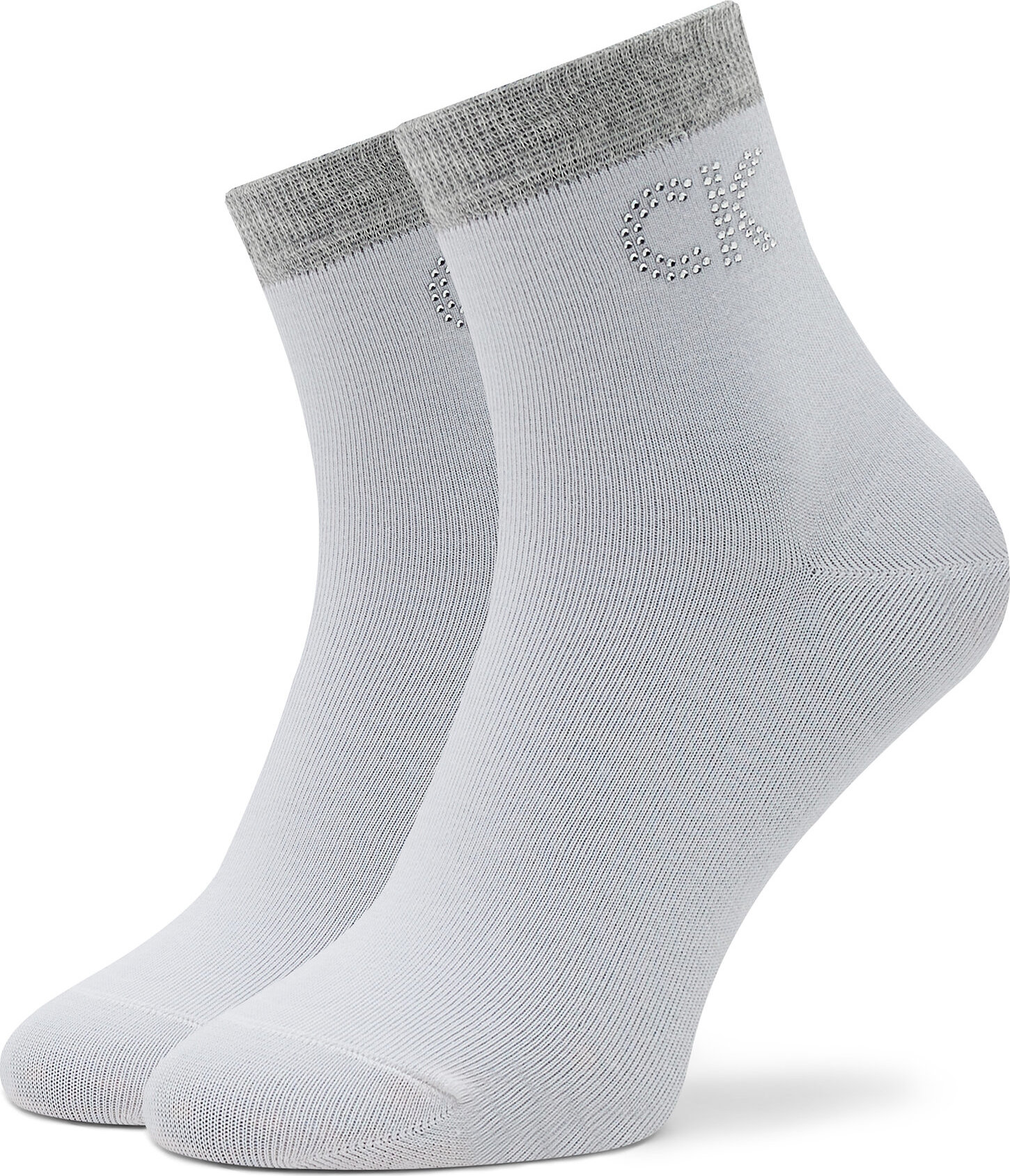 Vysoké dámske ponožky Calvin Klein 701218782 White 002