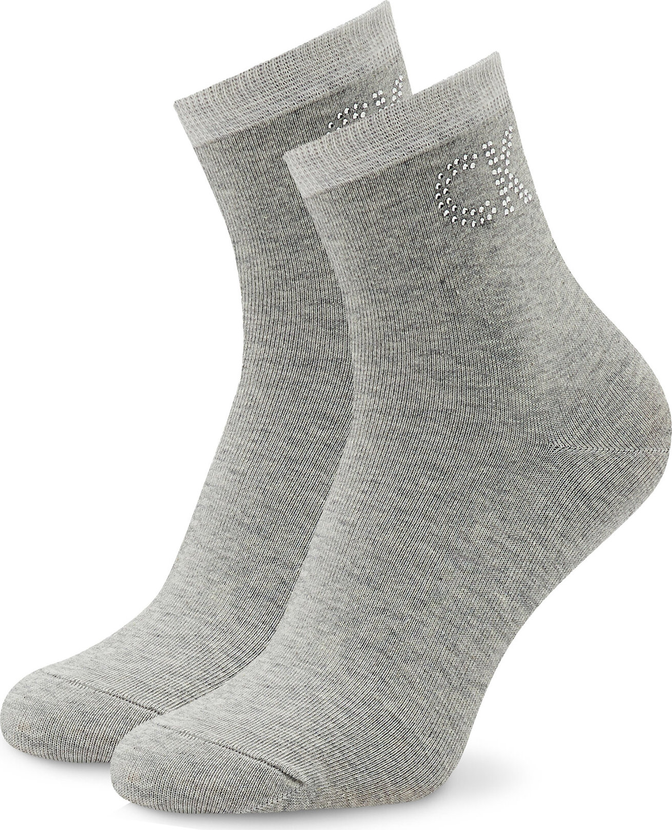 Vysoké dámske ponožky Calvin Klein Jeans 701218782 Light Grey Melange 003