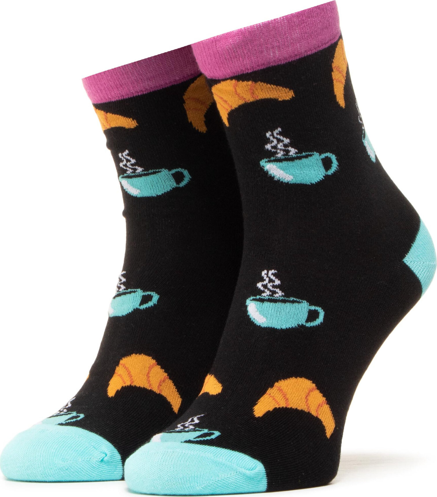 Vysoké dámske ponožky Dots Socks DTS-SX-419-A Čierna