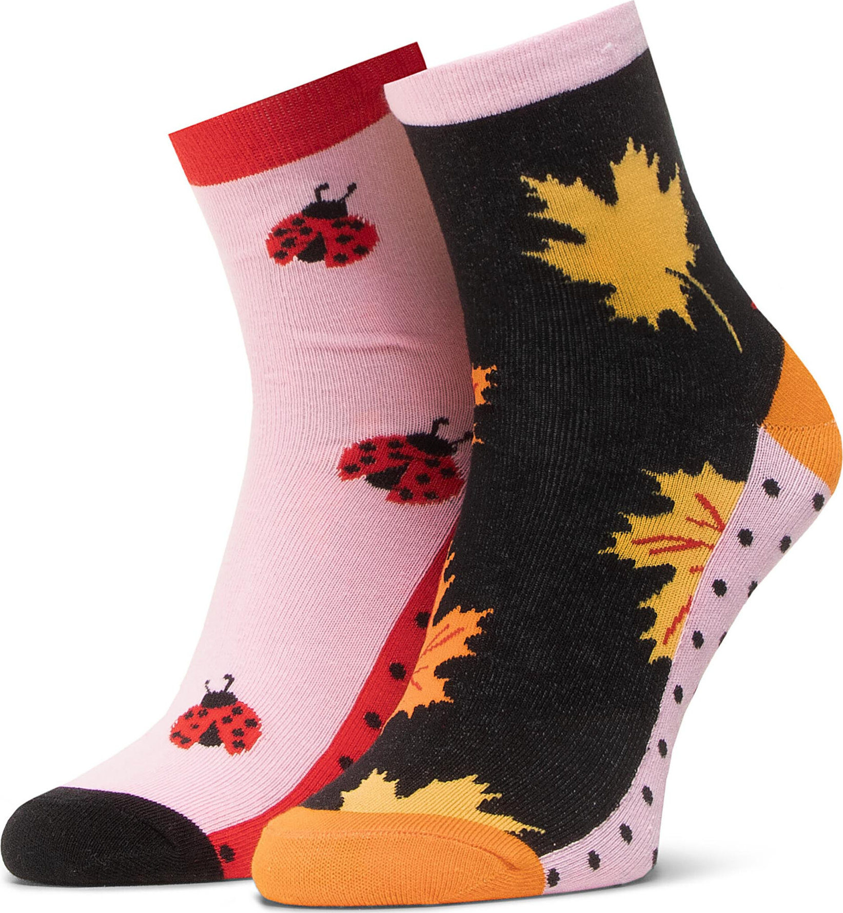 Vysoké dámske ponožky Dots Socks DTS-SX-459-R Ružová