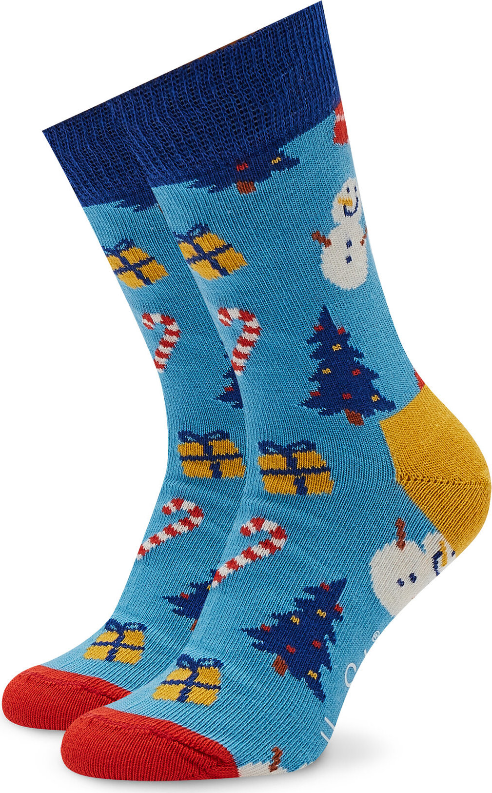 Vysoké detské ponožky Happy Socks KBIO01-6300 Modrá