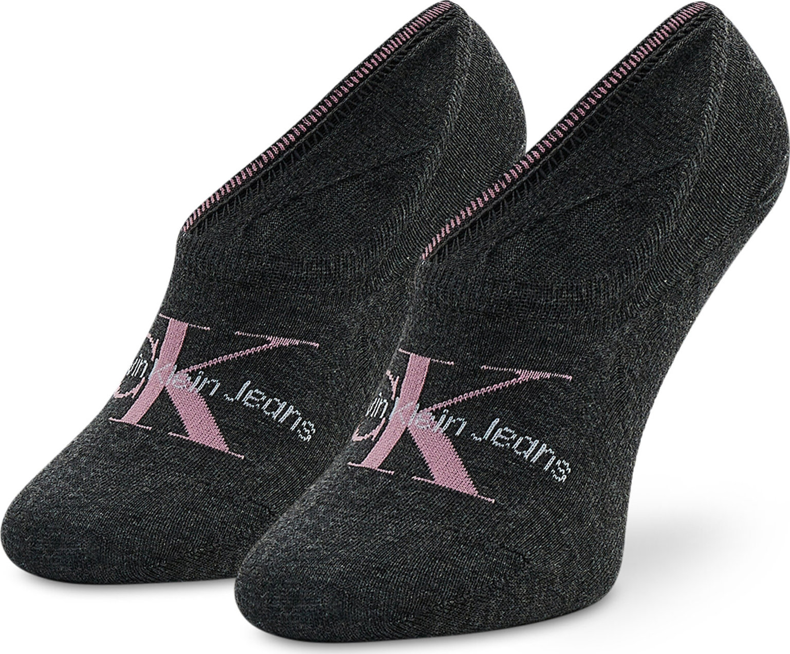 Dámské kotníkové ponožky Calvin Klein Jeans 701218751 Dark Grey Melange 003