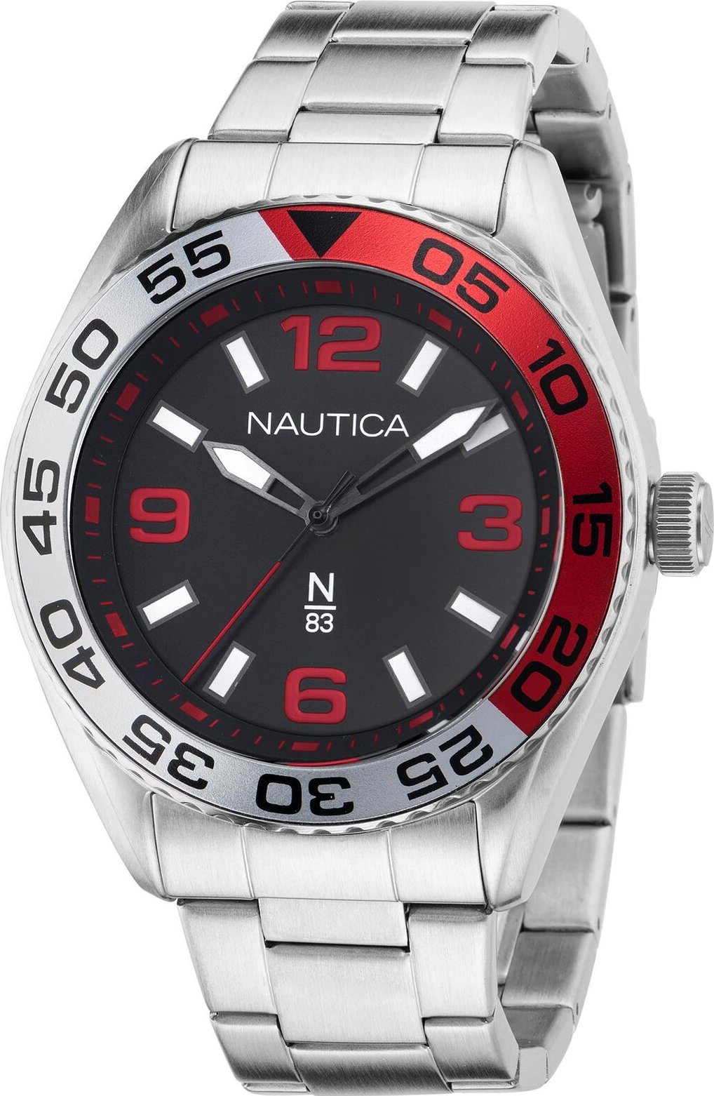 Hodinky Nautica NAPFWS306 Silver/Black