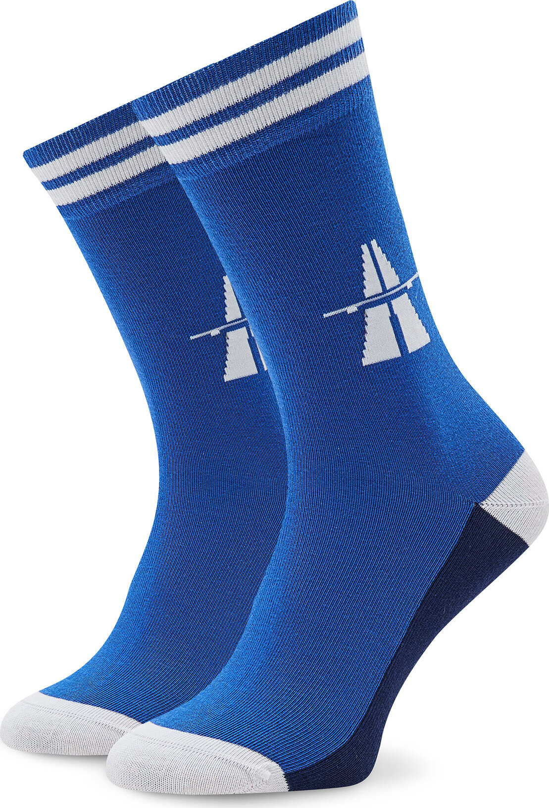 Klasické ponožky Unisex Stereo Socks Zhe Highway Modrá