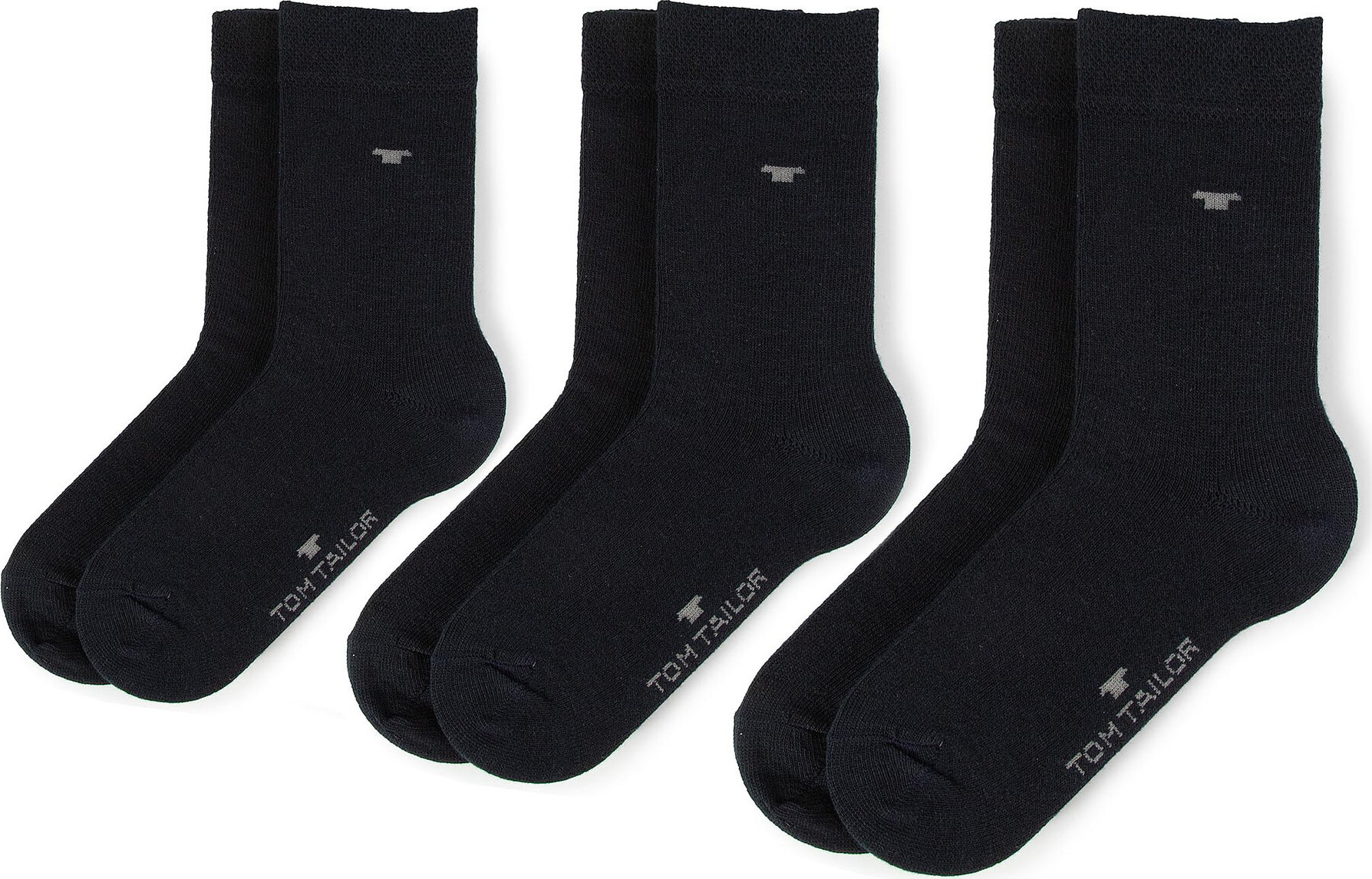 Sada 3 párů dětských vysokých ponožek Tom Tailor 9203 Dark Navy 545